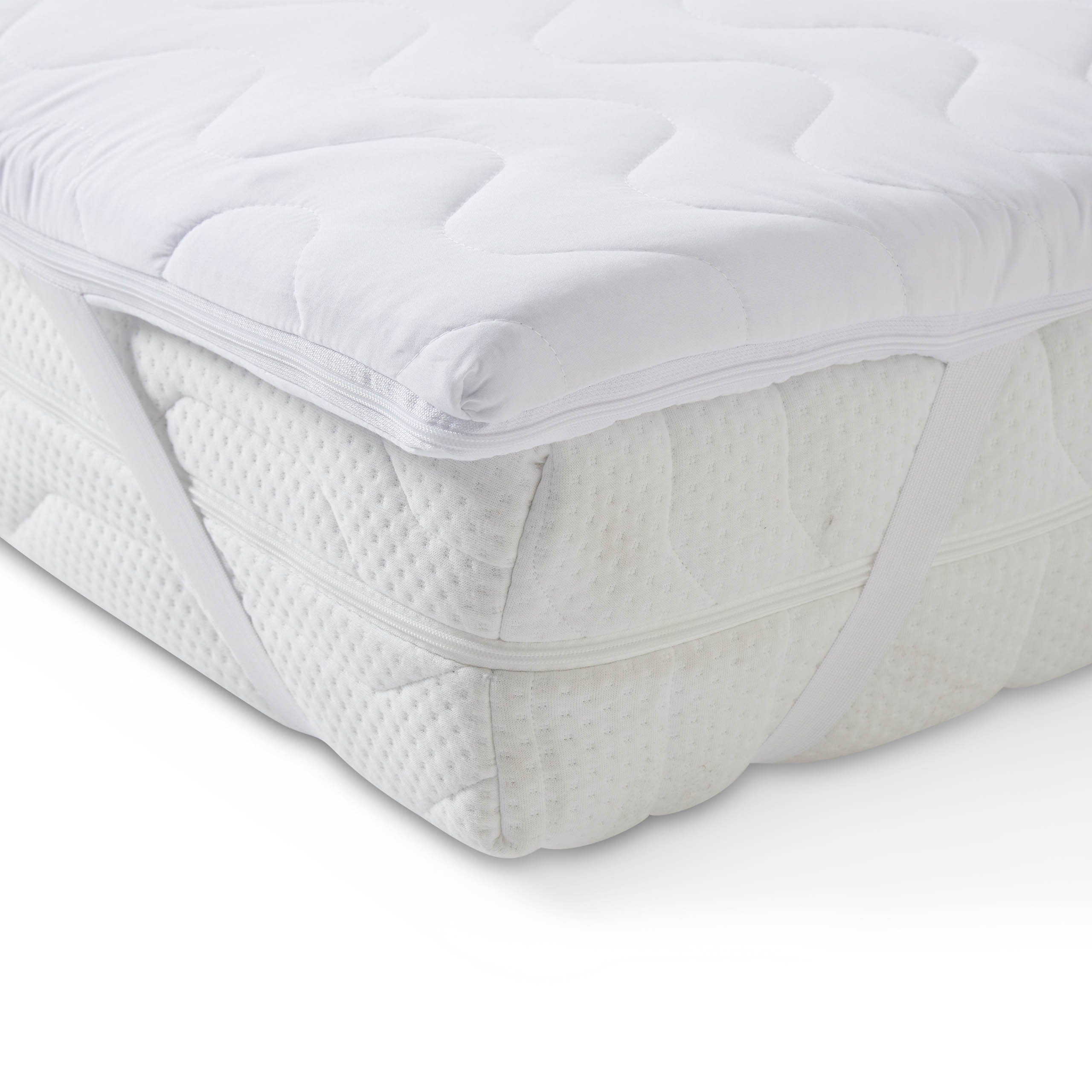 Matratzenauflage Topper mit viscoelastischer Kaltschaumfüllung Memory Foam orthopädisch Lumaland, orthopädisch