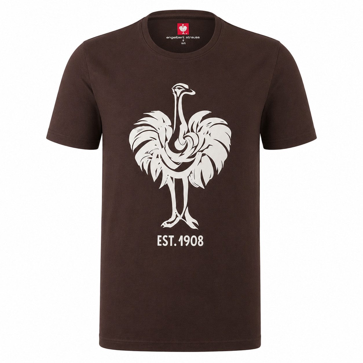 Engelbert Strauss T-Shirt T-Shirt »e.s. 1908« Herren Baumwolle Rundhals Printshirt kurzarm