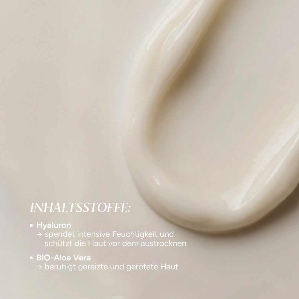 JUNGLÜCK Hautpflege-Set Leichtes Pflege-Duo, 1-tlg., Hyaluron Creme Leicht 50 ml & Hyaluron Creme Mittel 50 ml