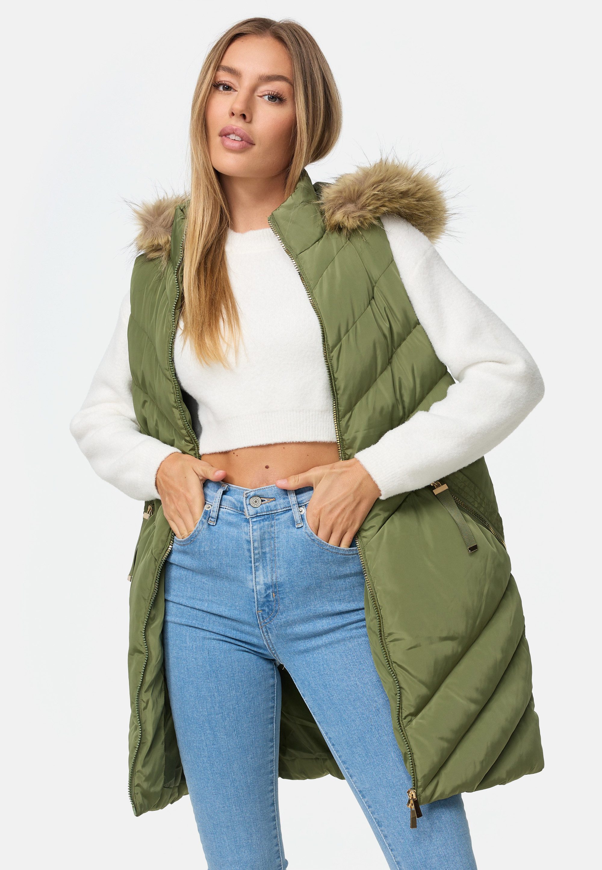 Threadbare Softshellweste mit gemütlicher Kapuze günstig online kaufen