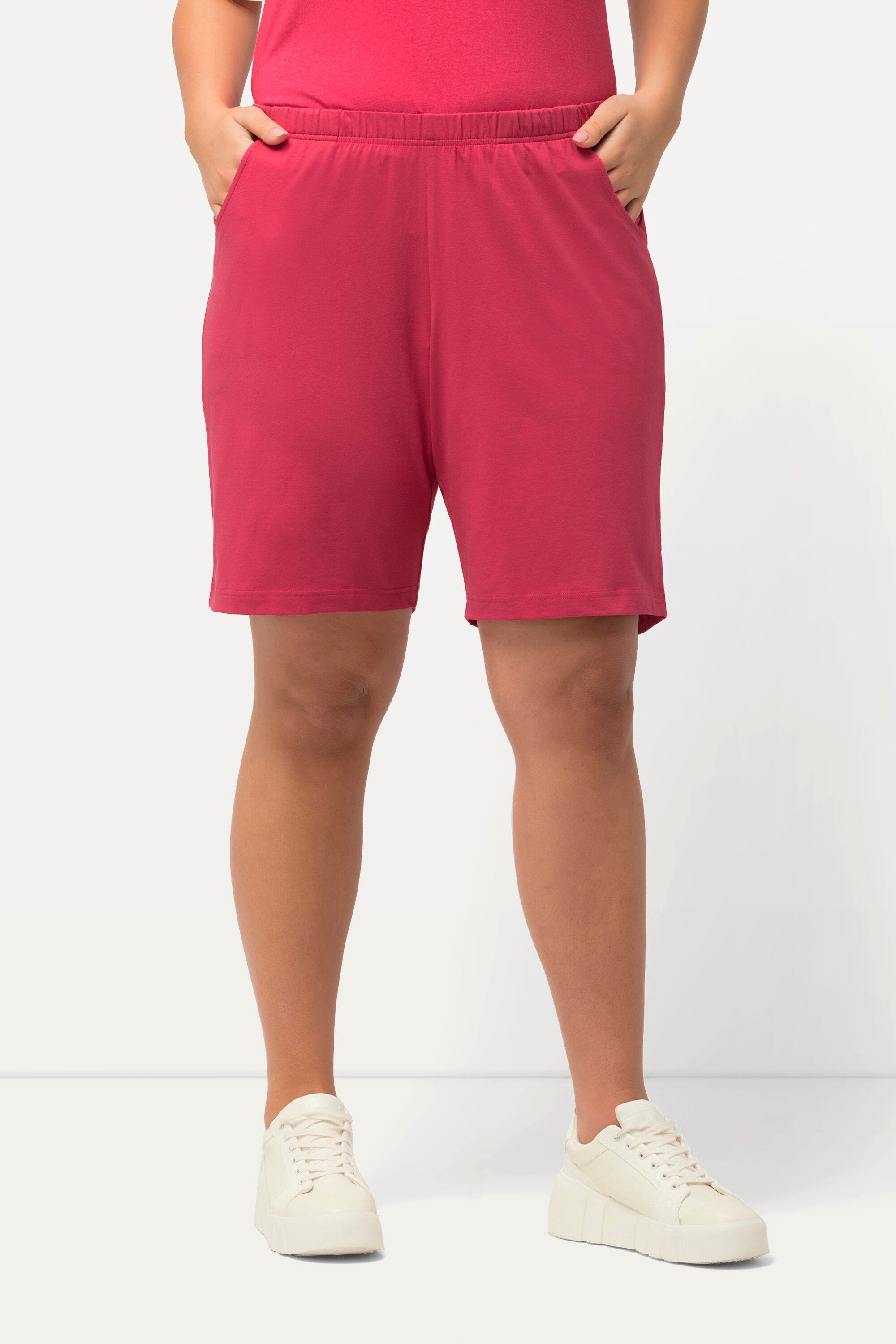 Ulla Popken Bermudas Jerseyshorts Taschen Elastikbund günstig online kaufen