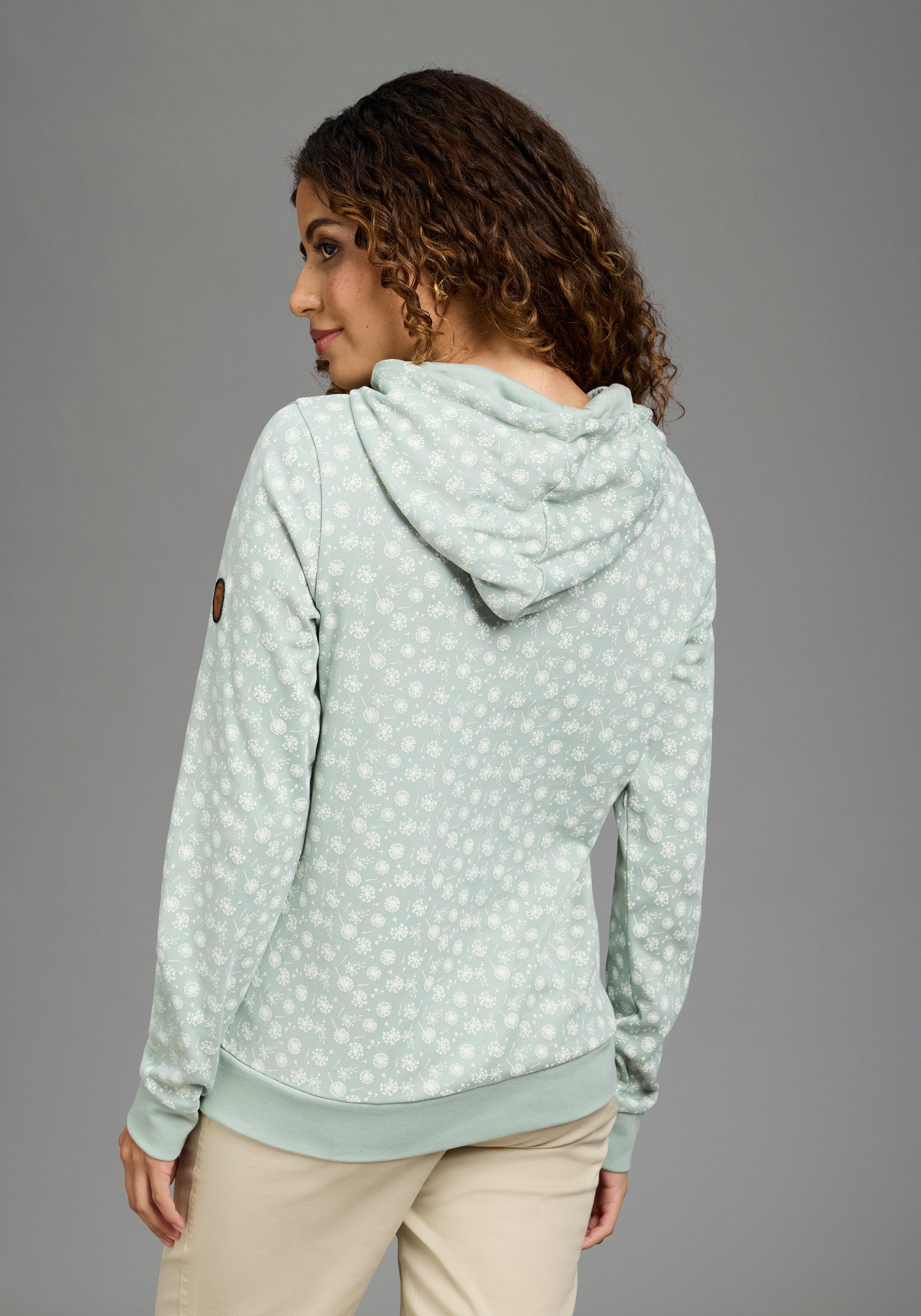 KangaROOS Kapuzensweatshirt mit Kapuze und Kordelzug, aus Baumwolle, bequeme Passform