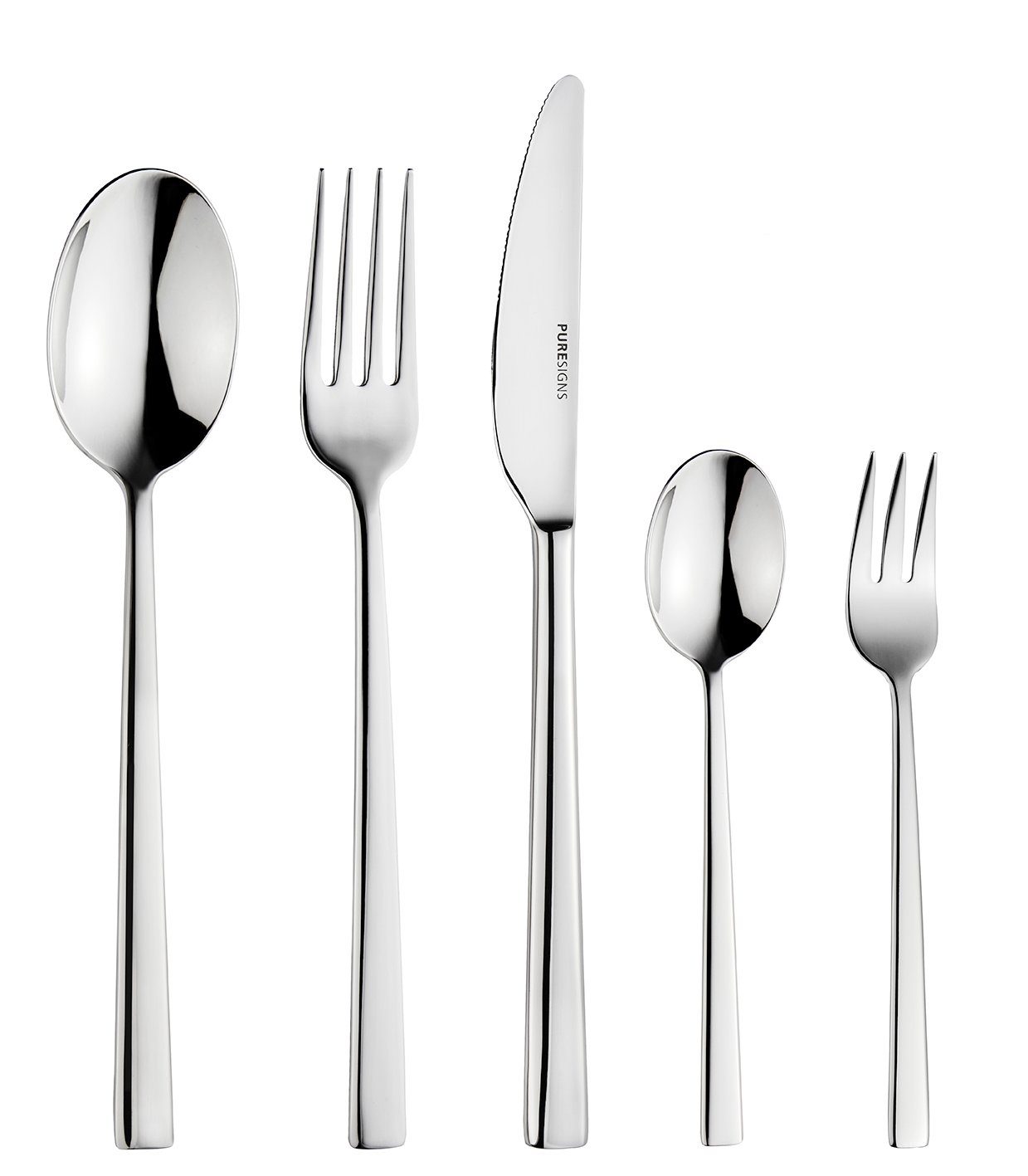 PURESIGNS Besteck-Set CENTUM (30-tlg), 6 Personen, Edelstahl 18/10