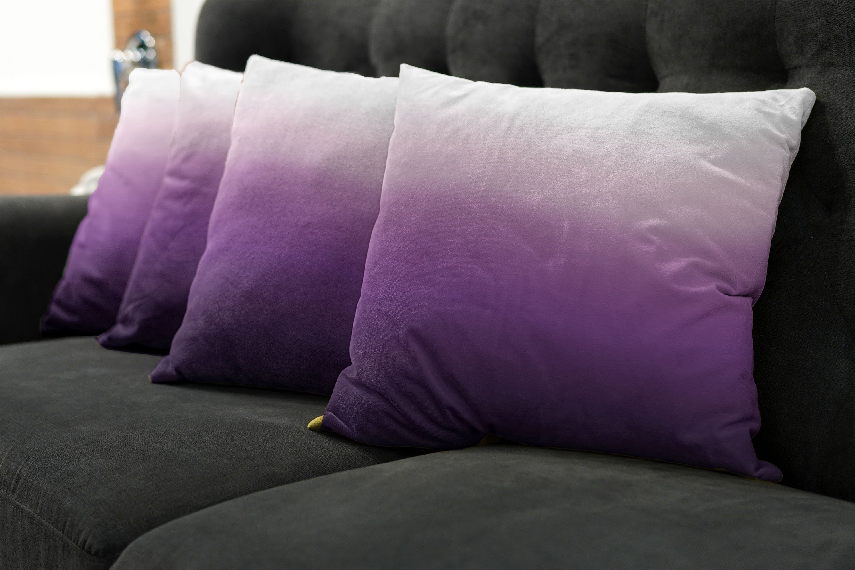 Abakuhaus Kissenbezüge Modern Accent Doppelseitiger Digitaldruck, (4 Stück), Ombre Abstrakt Tone Moderne