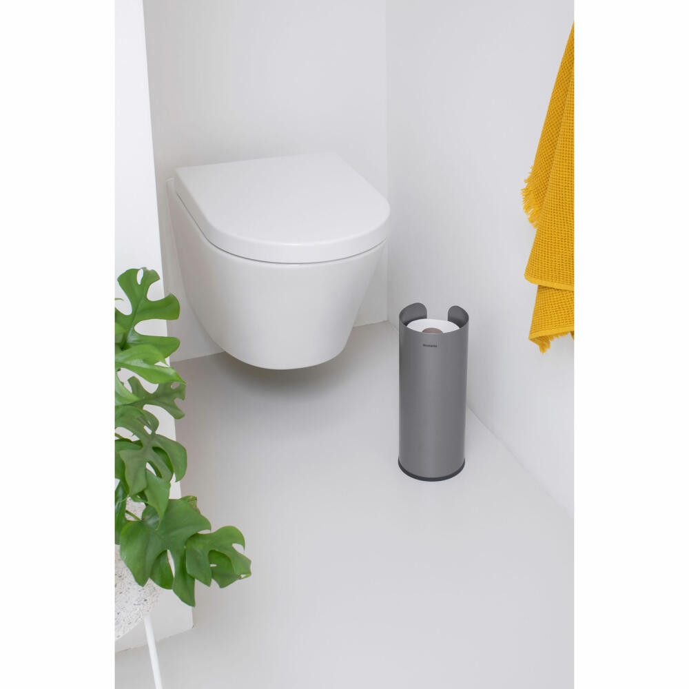 Brabantia Toiletten-Ersatzrollenhalter ReNew, Platinum