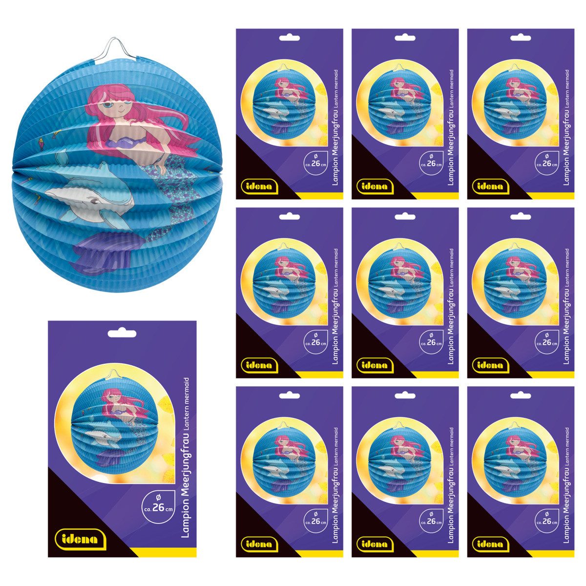 Idena Papierlaterne Idena Bundle Lampion 10 Stück