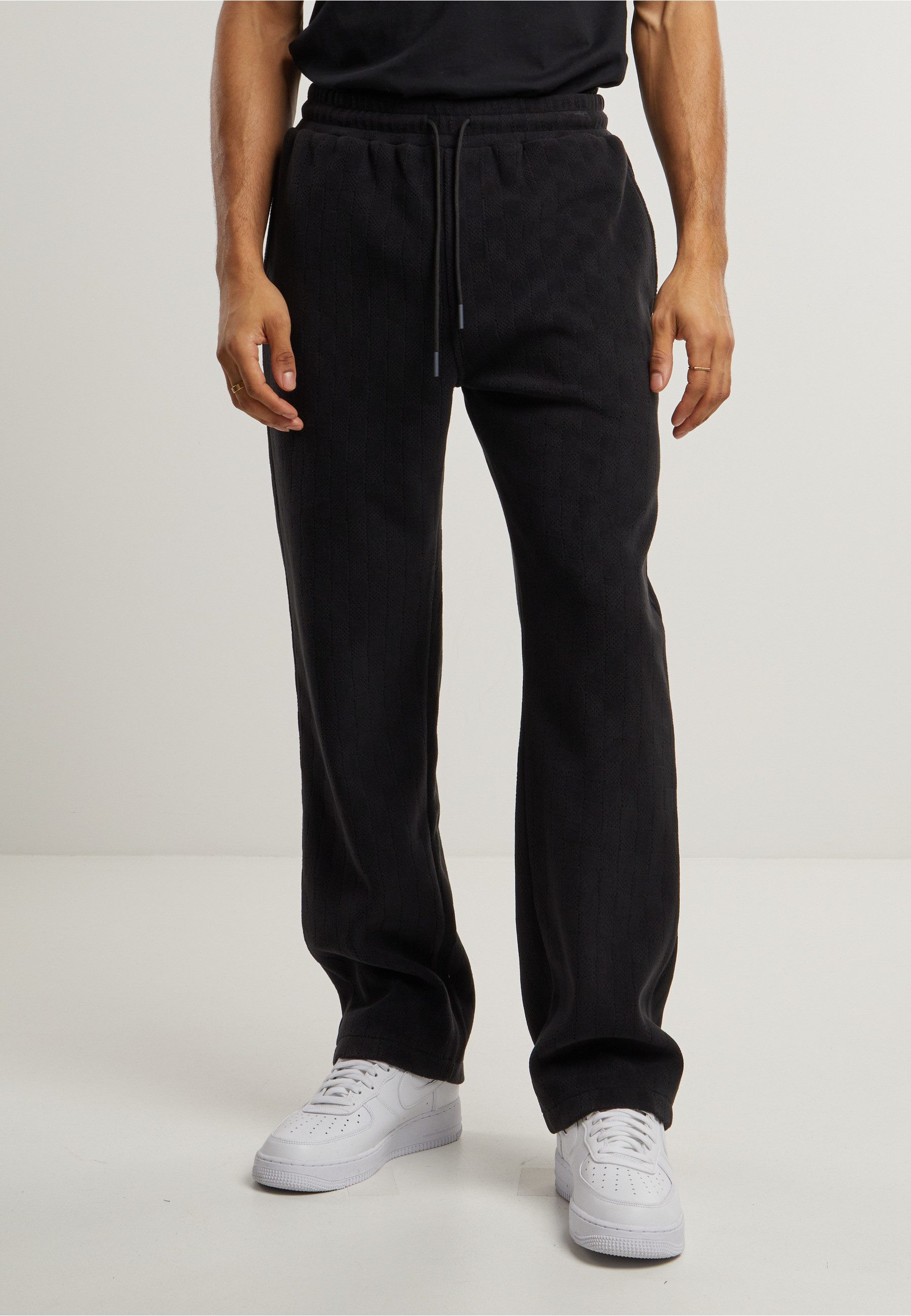 URBAN CLASSICS Jogginghose Urban Classics Jacquard Velvet Wide Sweatpants (1-tlg)