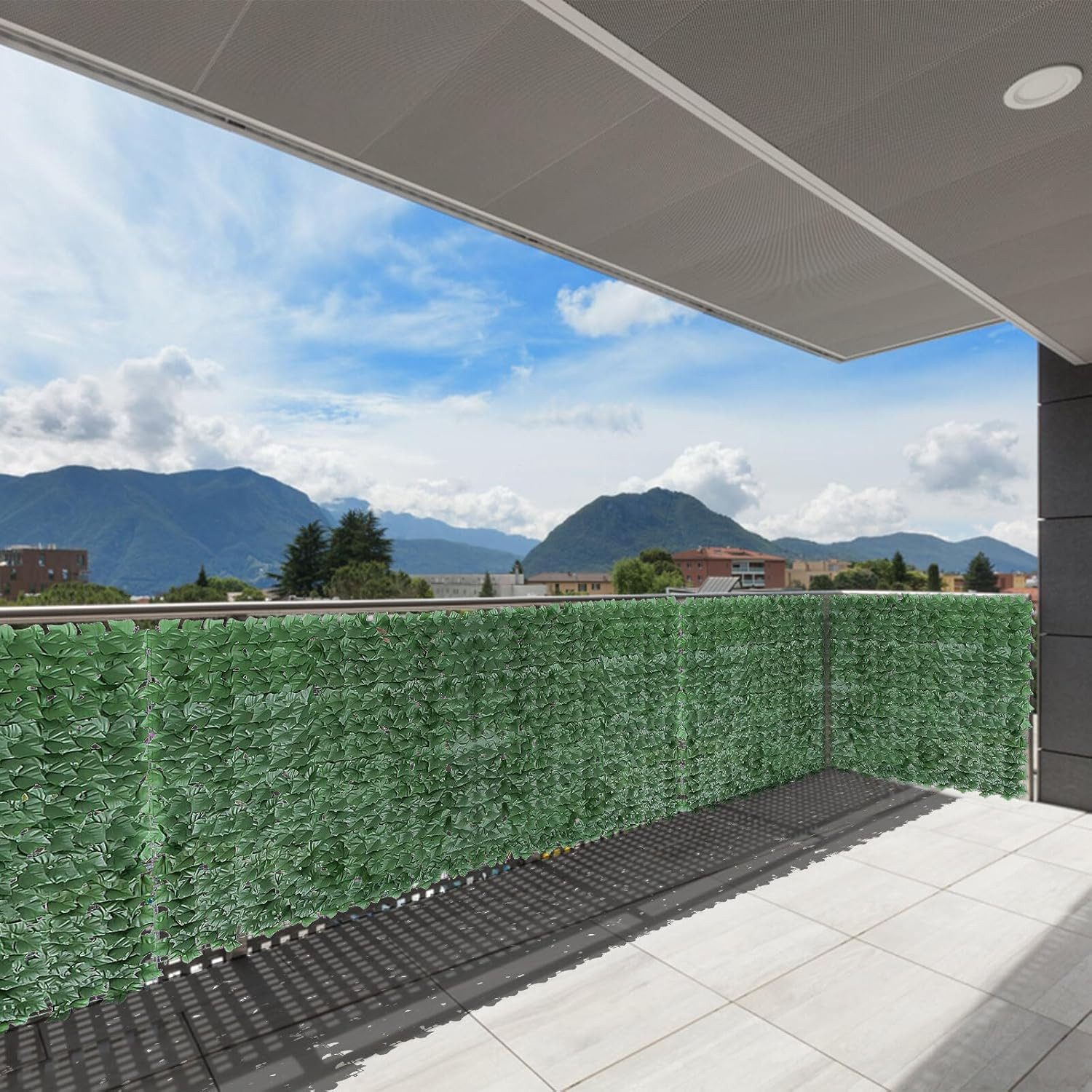 Kunstranke Efeu Garten Sichtschutz für Außenbereich Windschutz lärmschutz, günstig online kaufen