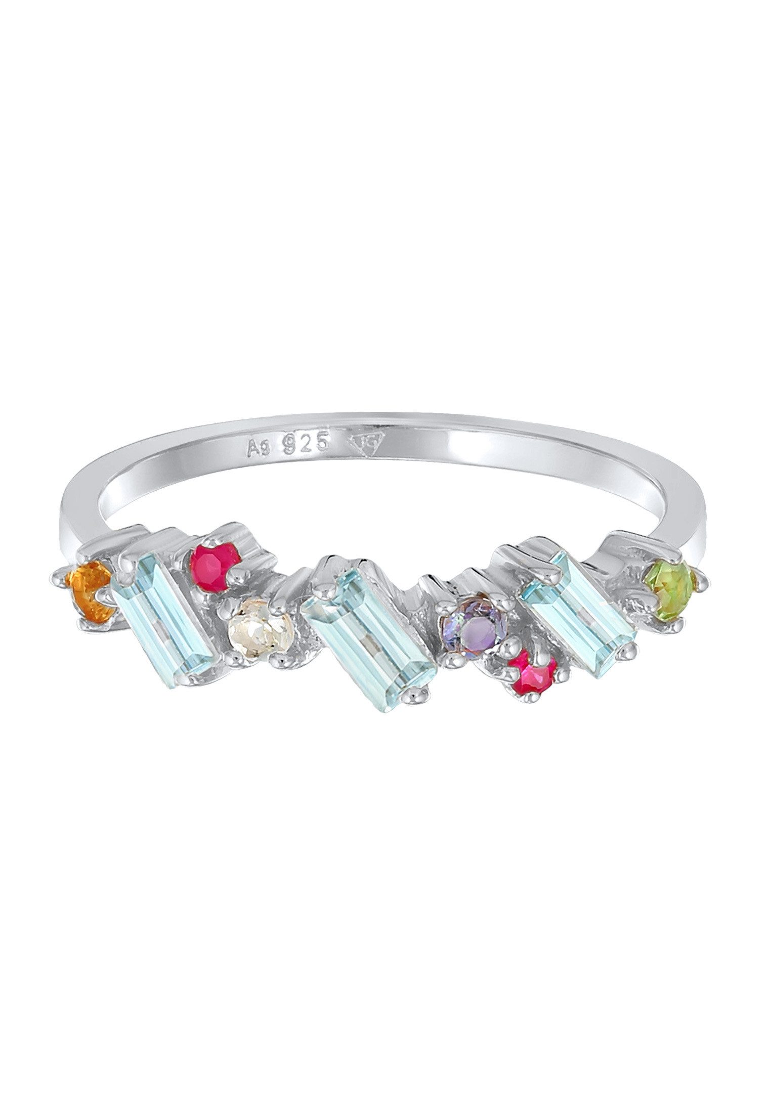 Elli Premium Fingerring Peridot Topas Mondstein günstig online kaufen