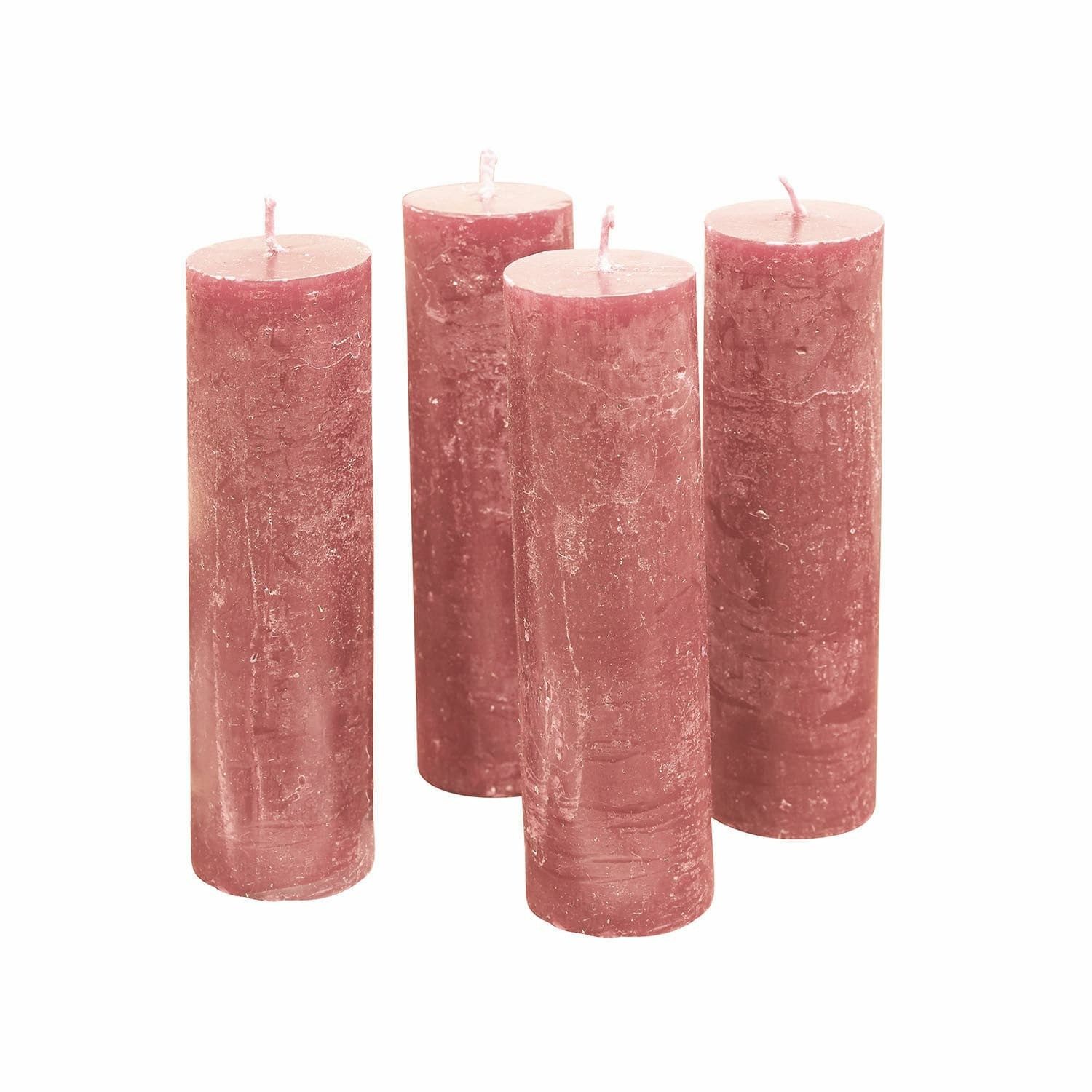 Stumpenkerze Kerze 4er Set Muriel rosa