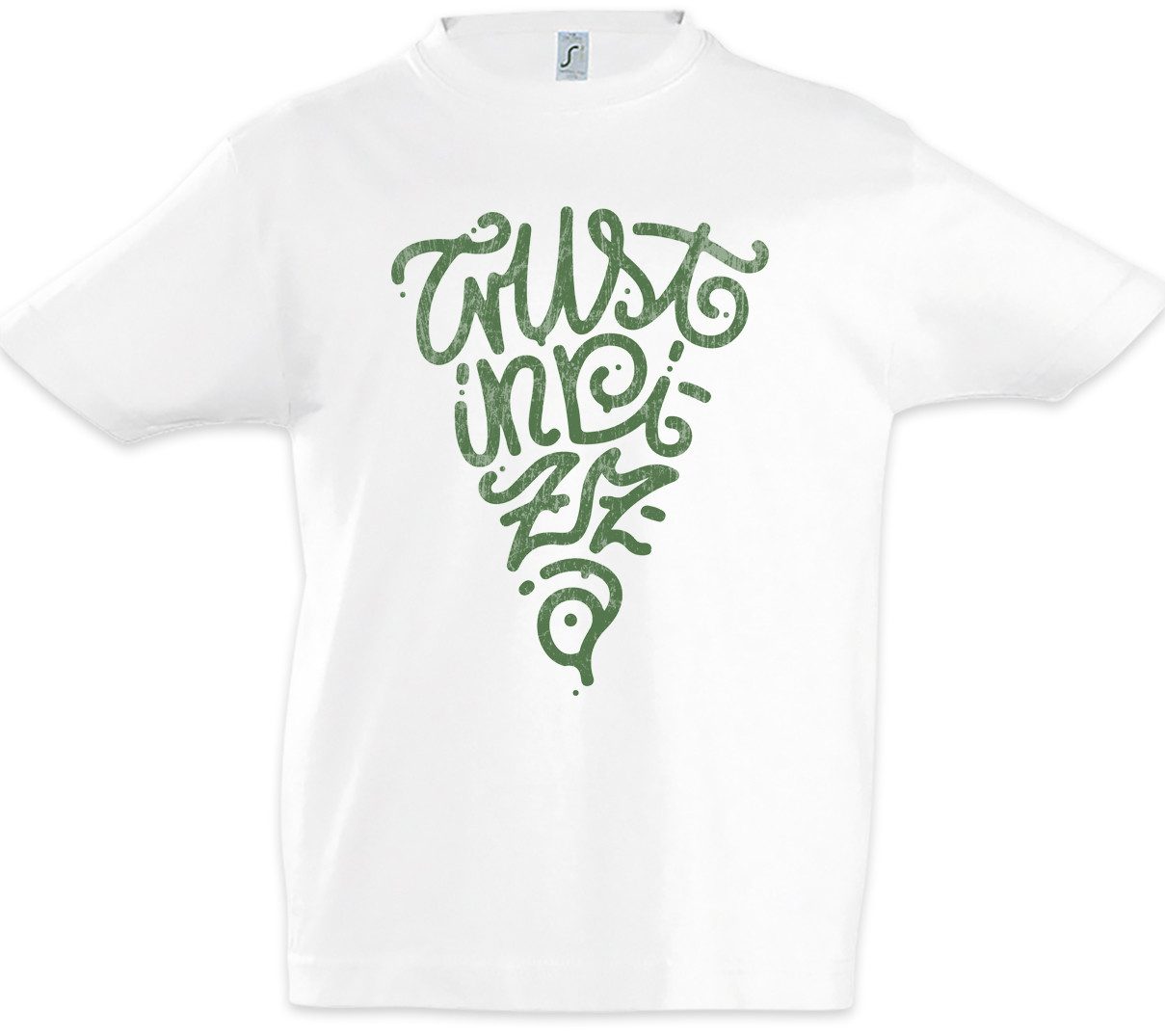 Print-Shirt Trust In Pizza Kinder T-Shirt Italia Italien Pizzabäcker Pizzeria