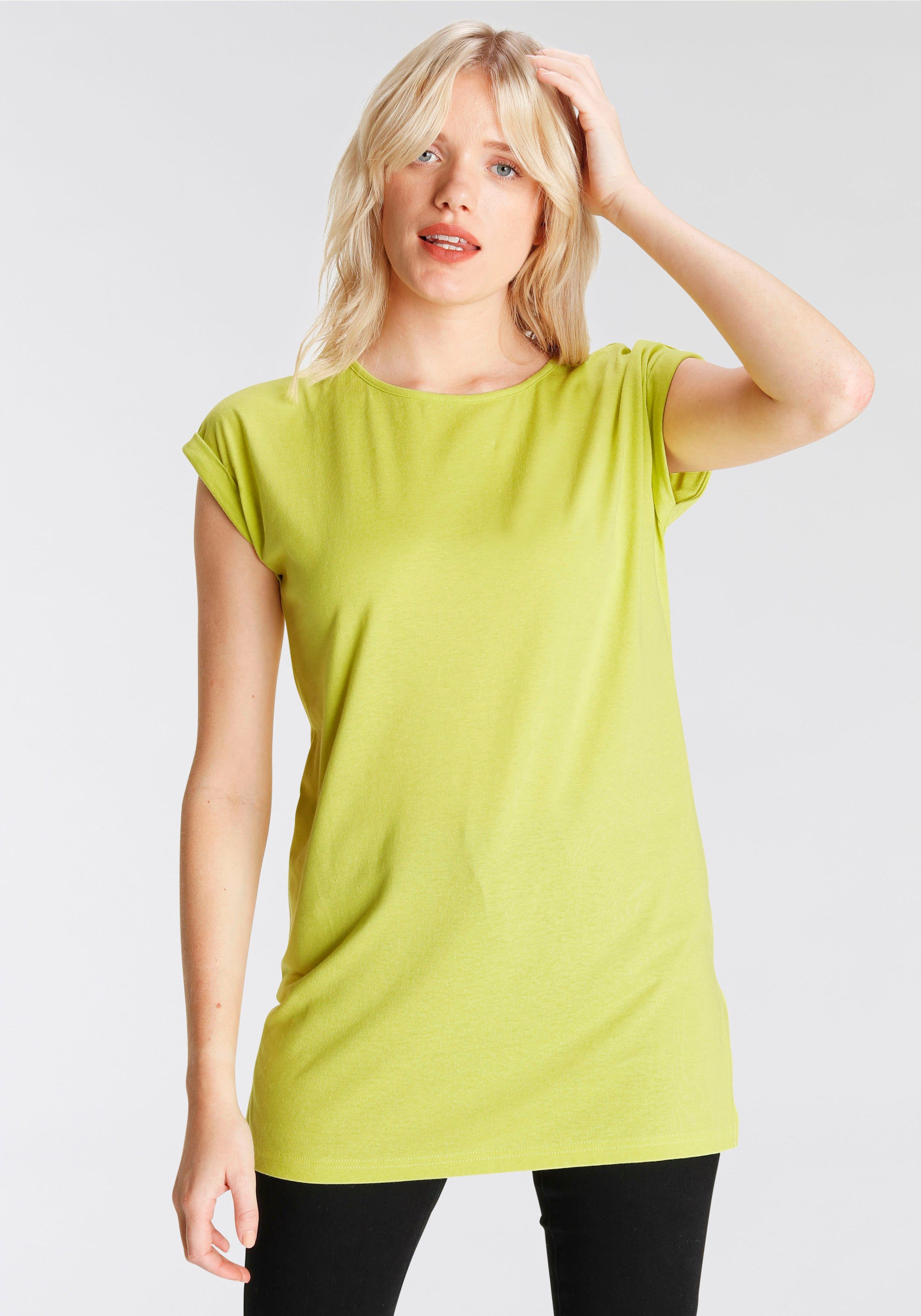 Attraktive Preise Boysen's T-Shirt neue lange Form limone