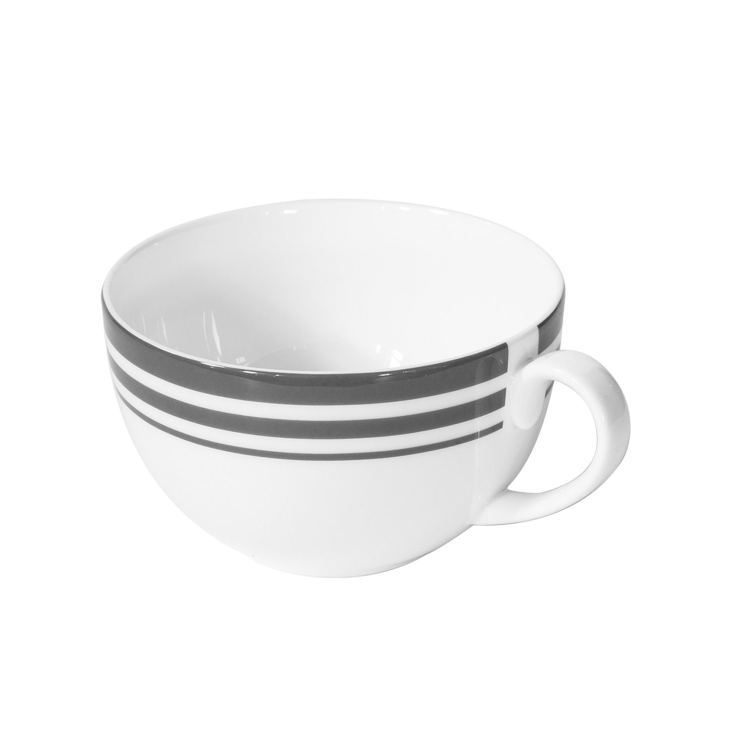 Fink Tasse Tasse MOMENTS - grau - Porzellan - spülmaschinengeeignet, 1-tlg., Porzellan, Geschirr