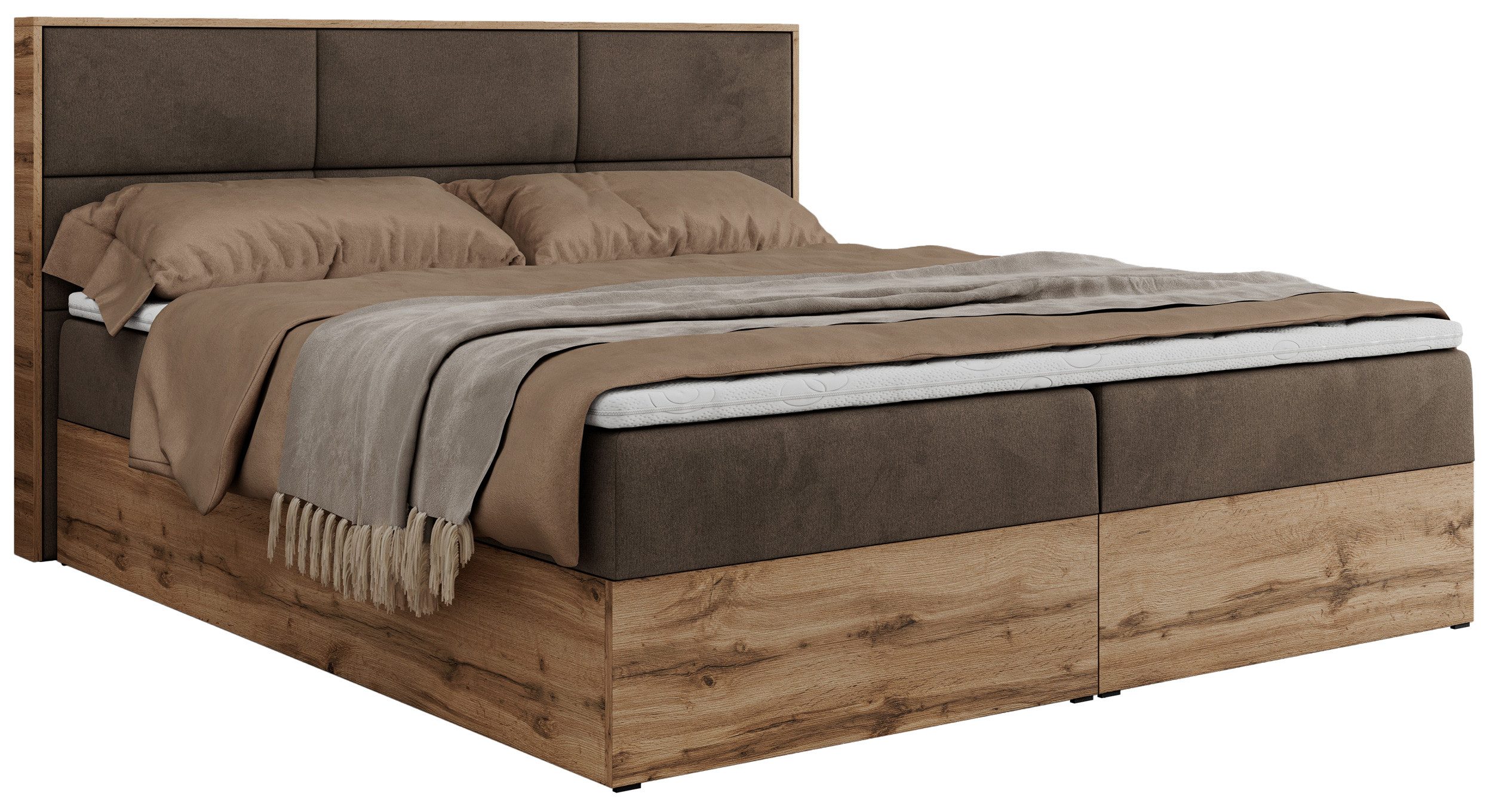 MKS MÖBEL Boxspringbett ALBERO 2 (Packung, günstig online kaufen