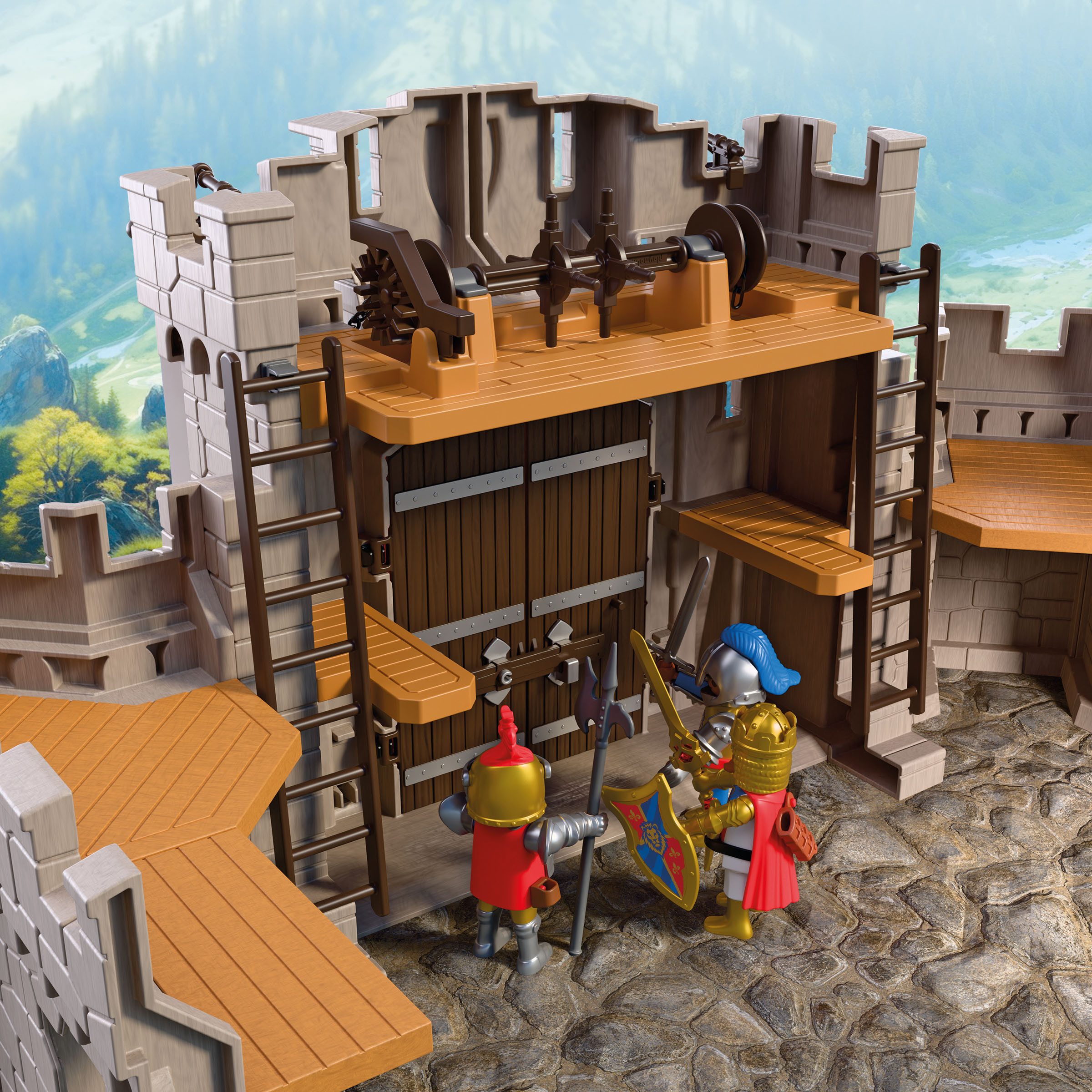 Playmobil® Große Löwenritterburg (72112), Knights Konstruktions-Spielset, (183 St), XXL Ritterburg mit Zugbrücke; Made in Europe