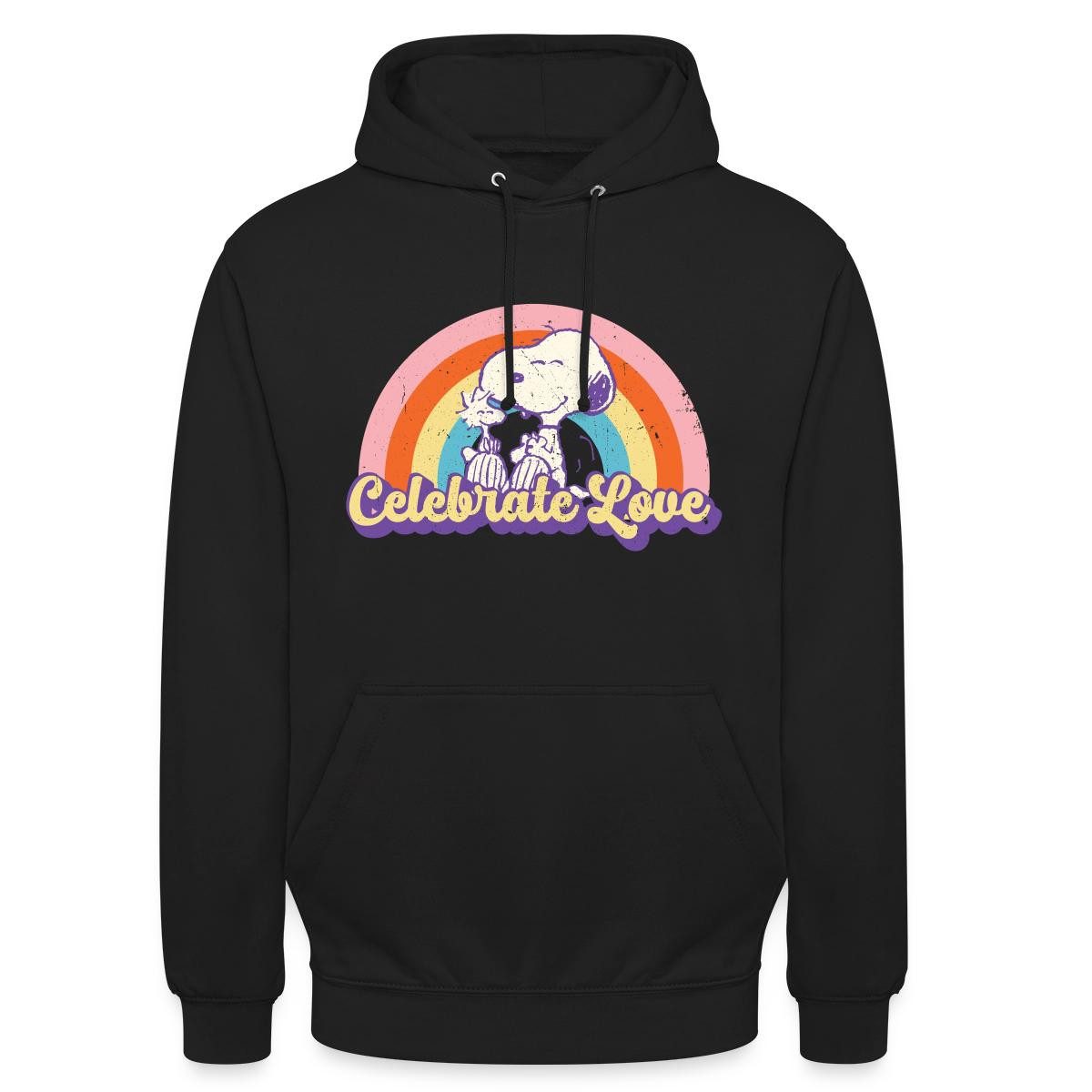 Spreadshirt Hoodie Peanuts Celebrate Love Design Mit Snoopy Unisex Hoodie (1-tlg)