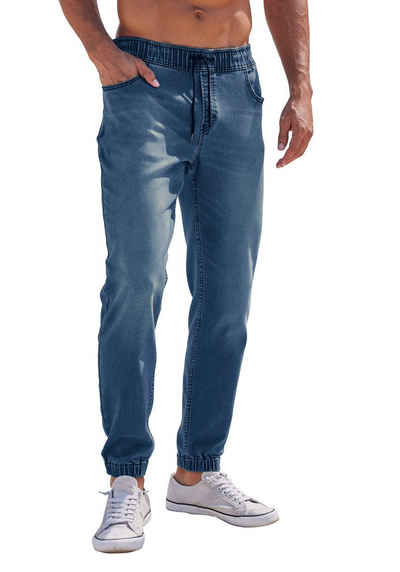 John Devin Stretch-Jeans Denim Jogg Pants, Jeanshose mit Stretch, Baumwollmischung