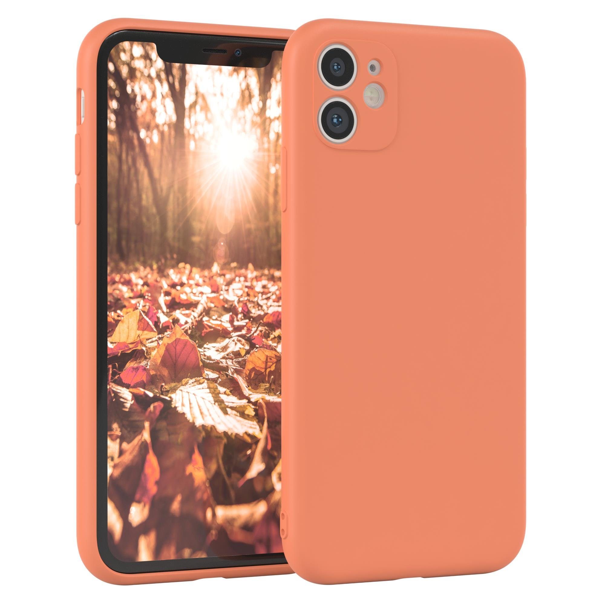 EAZY CASE Handyhülle TPU Hülle für Apple iPhone 11 6,1 Zoll, Schutzhülle mit Kameraschutz telefonhülle elastisch bumper tpu Orange