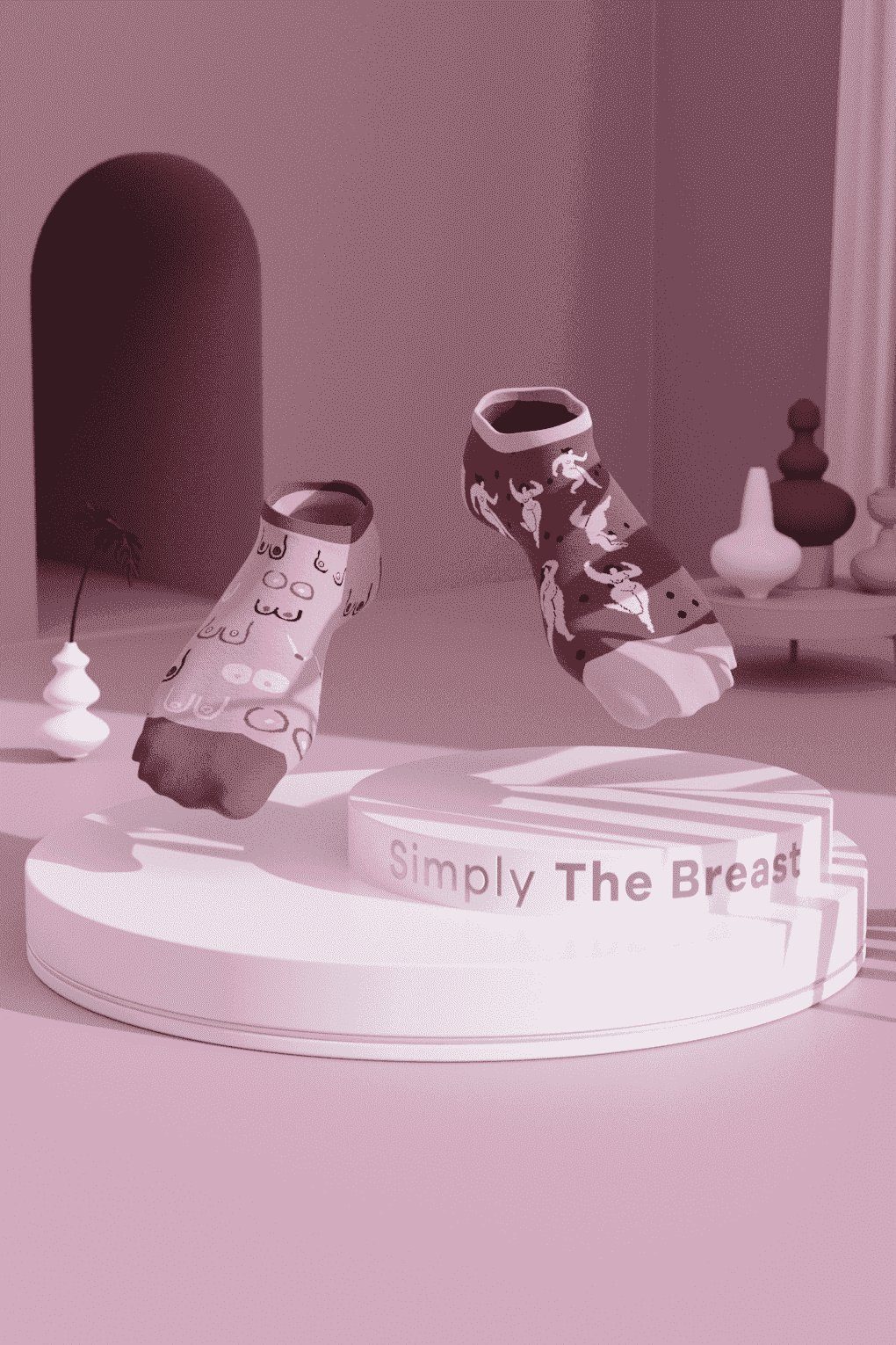 Many Mornings Sneakersocken Many Mornings Sneaker Simply the Breast (1 Paar günstig online kaufen