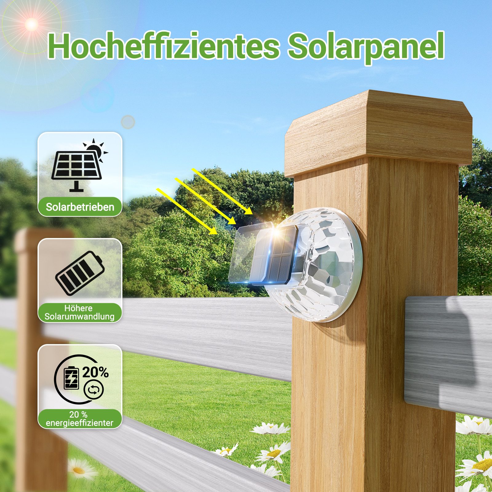 Quntis LED Solarleuchte 4 Stück Aussen Bodenbeleuchtung outdoor IP65 solarleuchten für außen, Warmweiß, Tageslichtweiß, Warmweiß/Kaltweiß/Blau Gartenleuchte für Garten, Terrasse,Weg