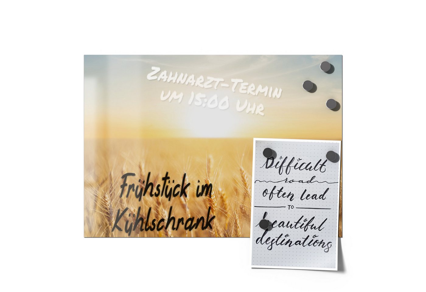Thumbnail - DEQORI Magnetfolie 'Goldene Ernte', beschreibbar universal Magnetmatte magnetisch Folie Planer Kalender