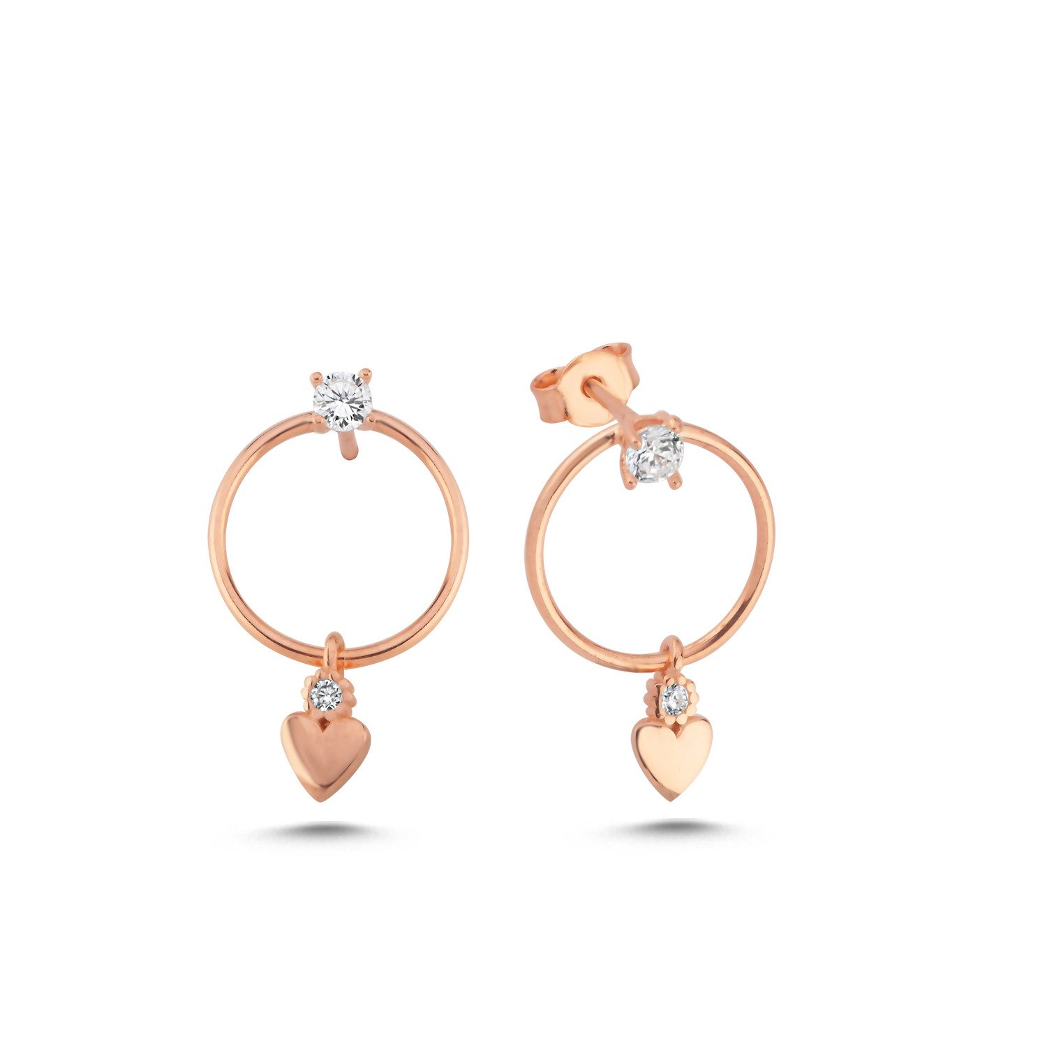 Nisan Ohrring-Set, 925er Silber Damen Ohrringe – Zirkonia Ohrstecker mit He günstig online kaufen