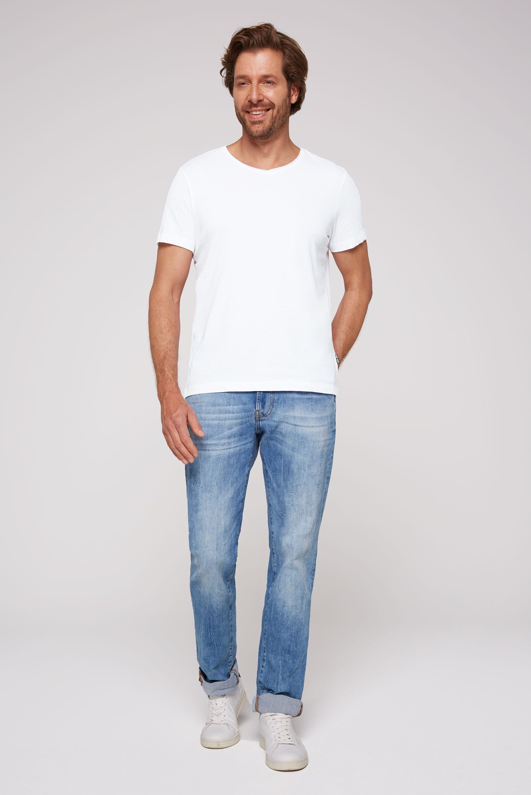 CAMP DAVID V-Shirt aus Baumwolle – Bild 3 von 5