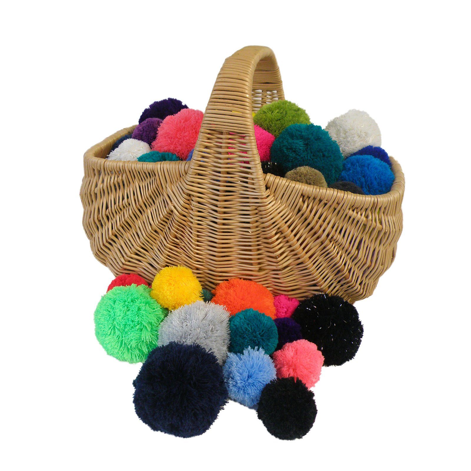 maDDma Pompon Pompon, Bommeln / (2 7cm 2 Wollbommeln grau / Stück)