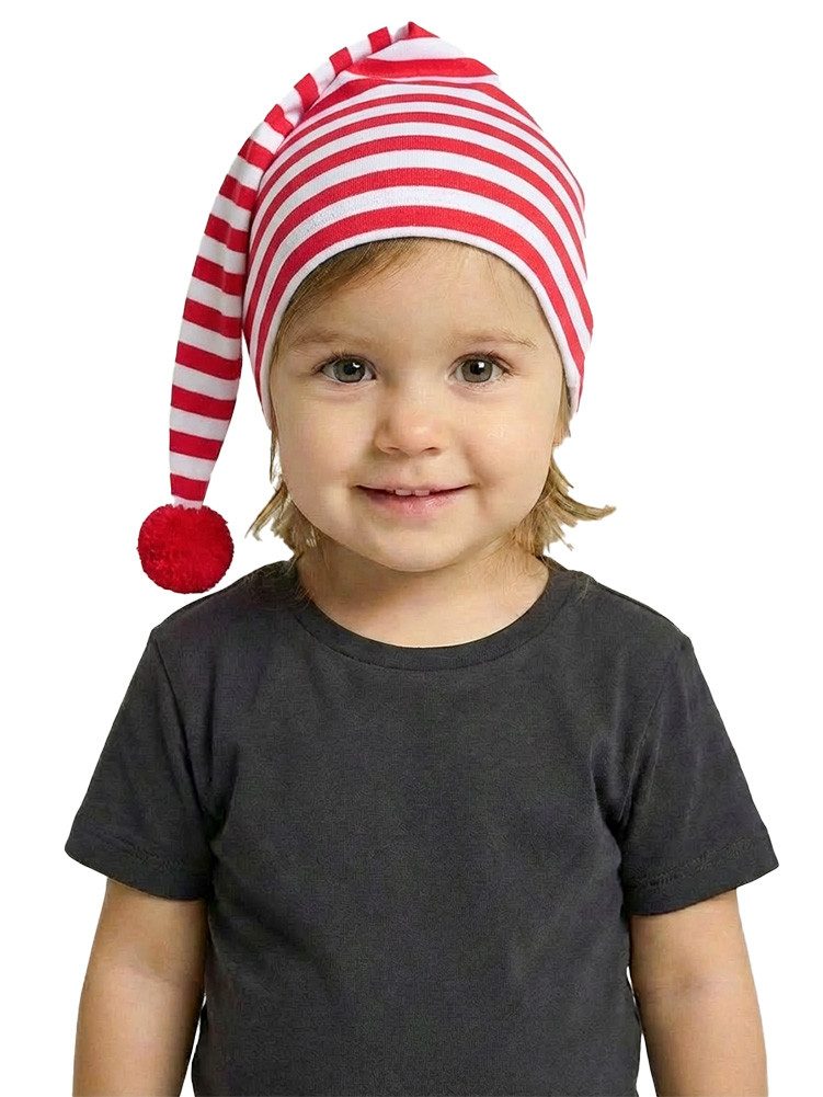 Kostüm Zipfelmütze Kinder rot weiß
