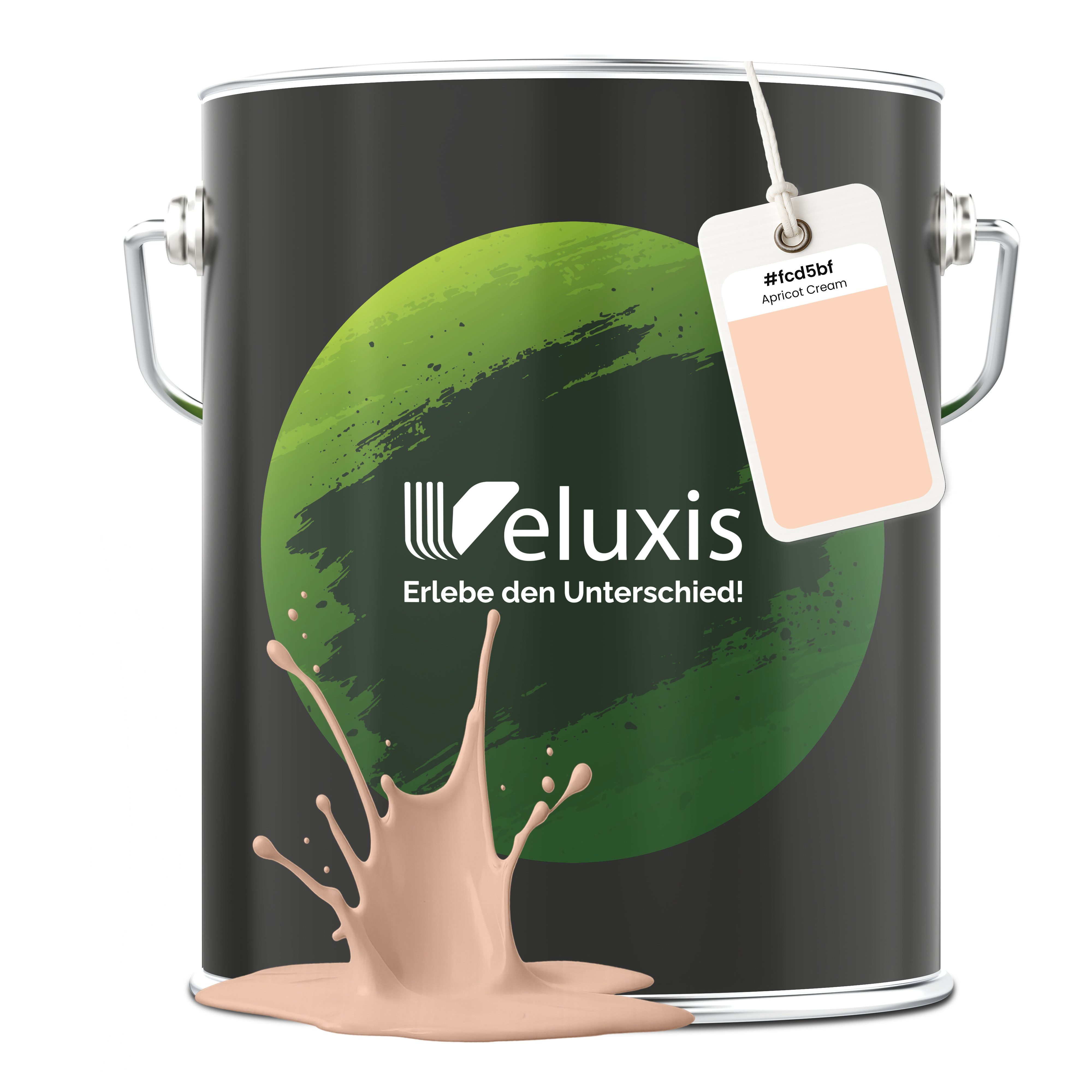 Veluxis Wandfarbe Veluxis® Edle Wandfarbe, für den Innenraum - Deckkraft-Klasse 1, Streifenfrei & tropfarm
