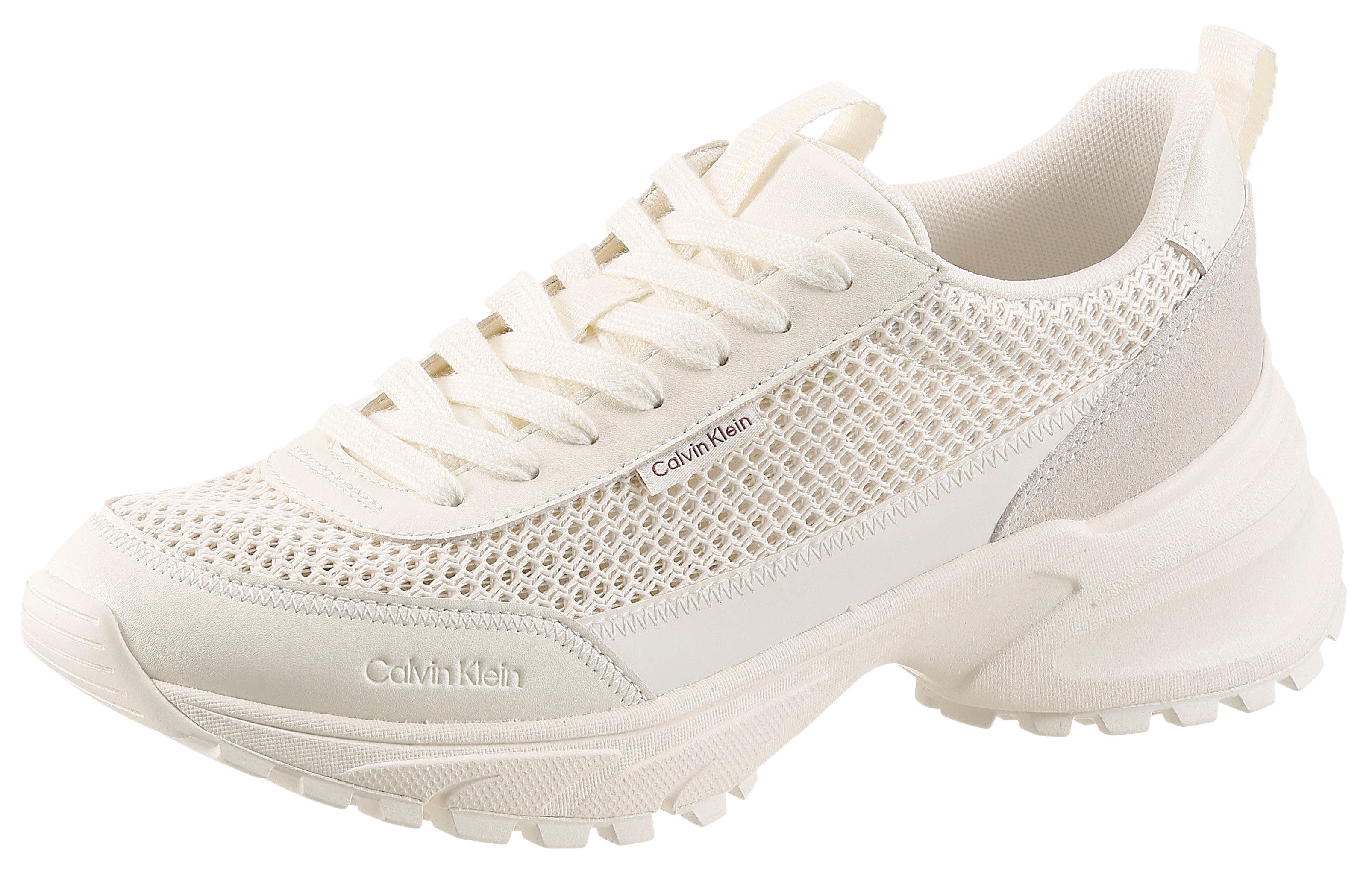 Calvin Klein HIKE RUNNER LACEUP MESH Plateausneaker Chunky Sneaker, Halbschuh, Freizeitsneaker mit Profilsohle