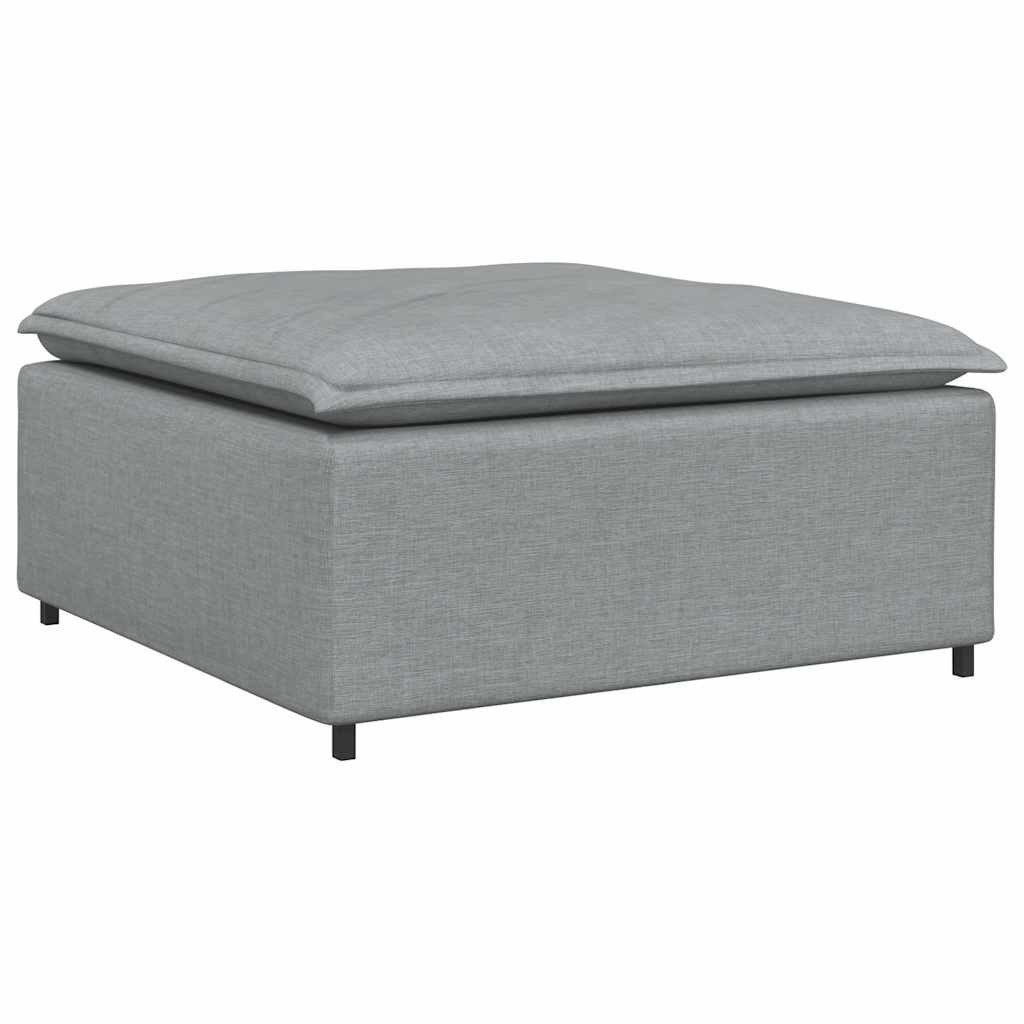 vidaXL Sofaelement Modulares Sofa-Fußhocker-Modul Hellgrau 100 günstig online kaufen