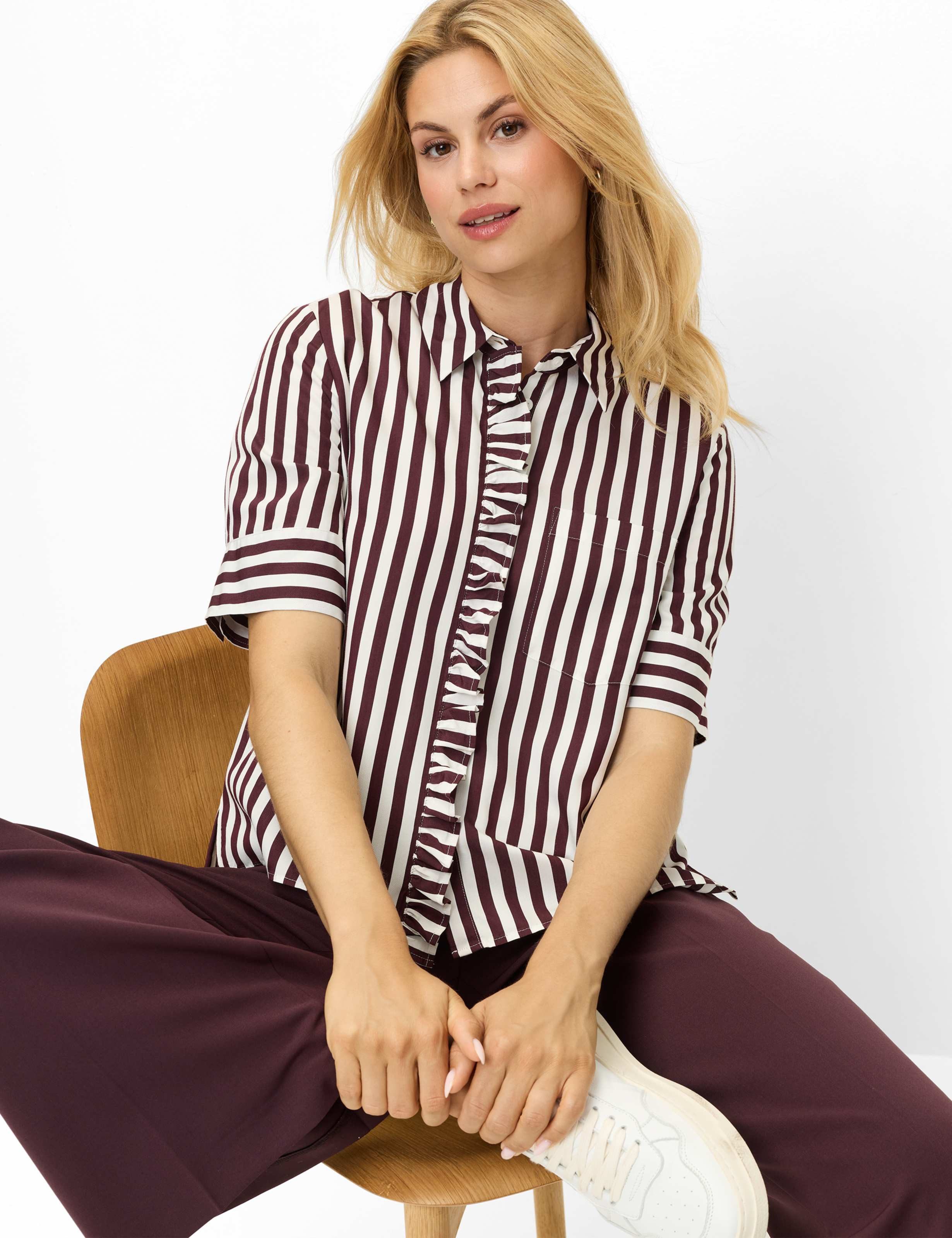 Brax Klassische Bluse Style VICA FRIL Bluse im hochwertigen Viskosemix – Bild 4 von 5
