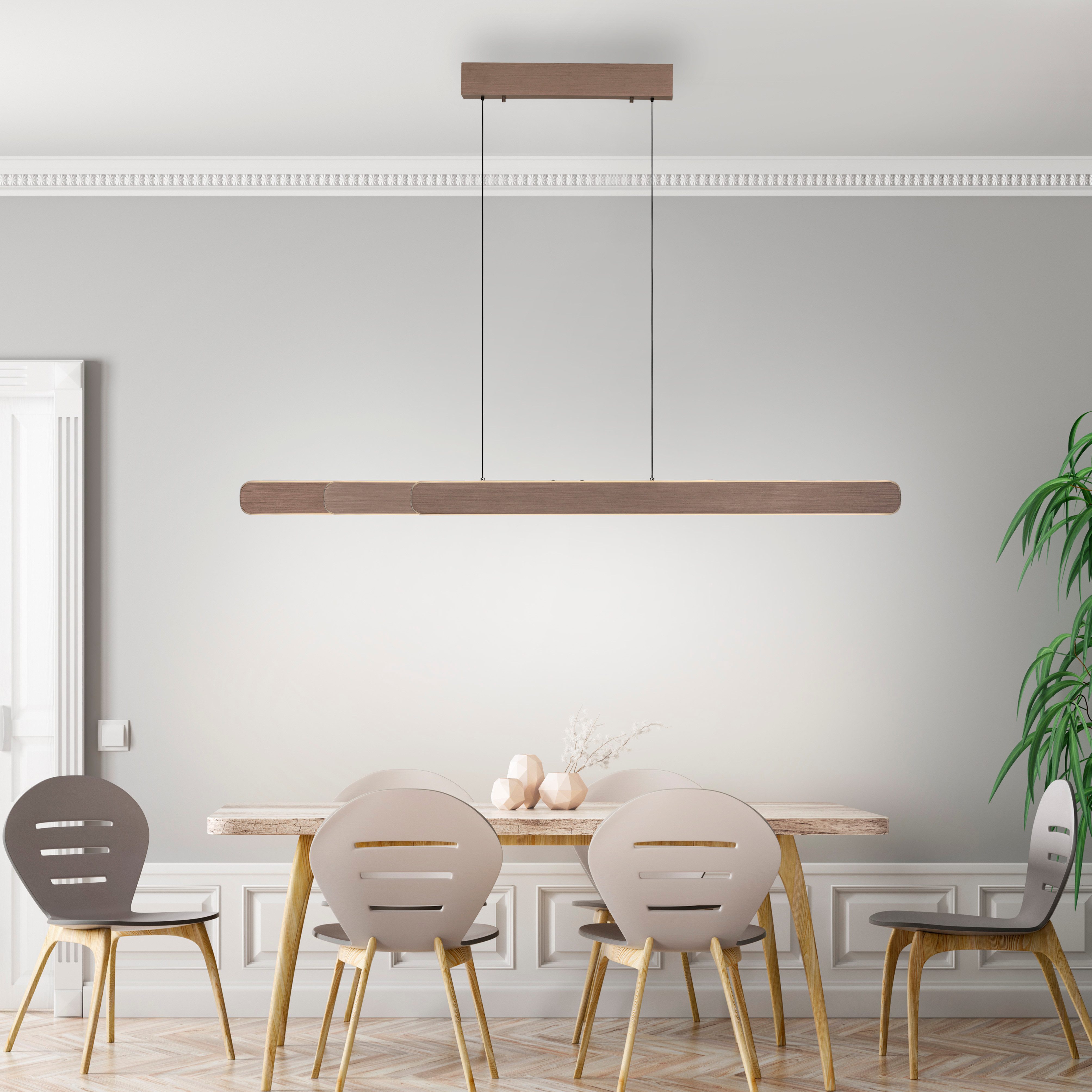 Paul Neuhaus Pendelleuchte ADRIANAROU, Dimmfunktion, Memory, nach Trennung vom Netz, LED fest integriert, warmweiß - kaltweiß, CCT - über Touch, dimmbar über Touchdimmer, Comfort Lift