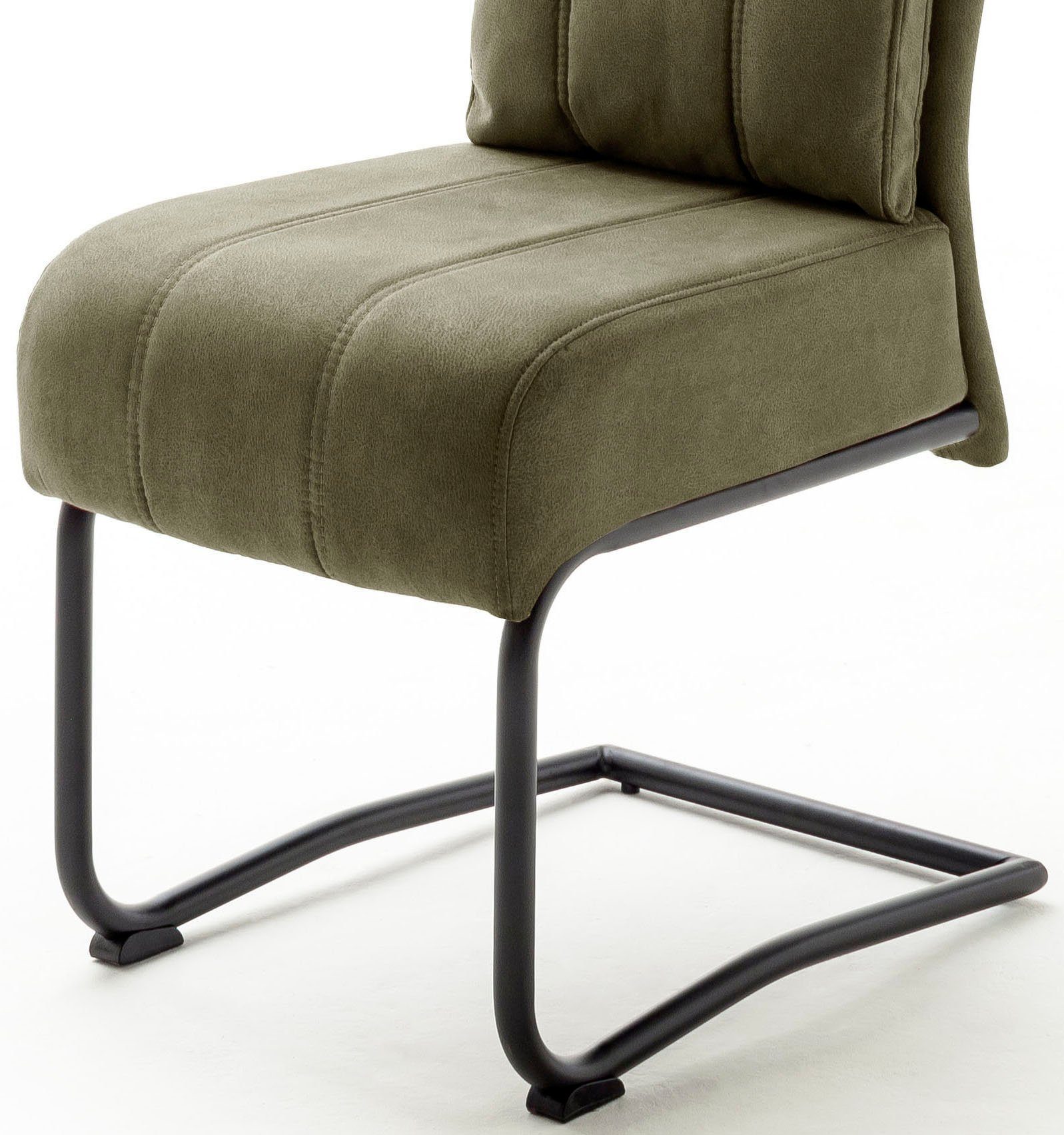 MCA furniture Freischwinger Azul 2 Stuhl (Set, St), 120 bis Olive Kg Taschenfederkern, mit belastbar