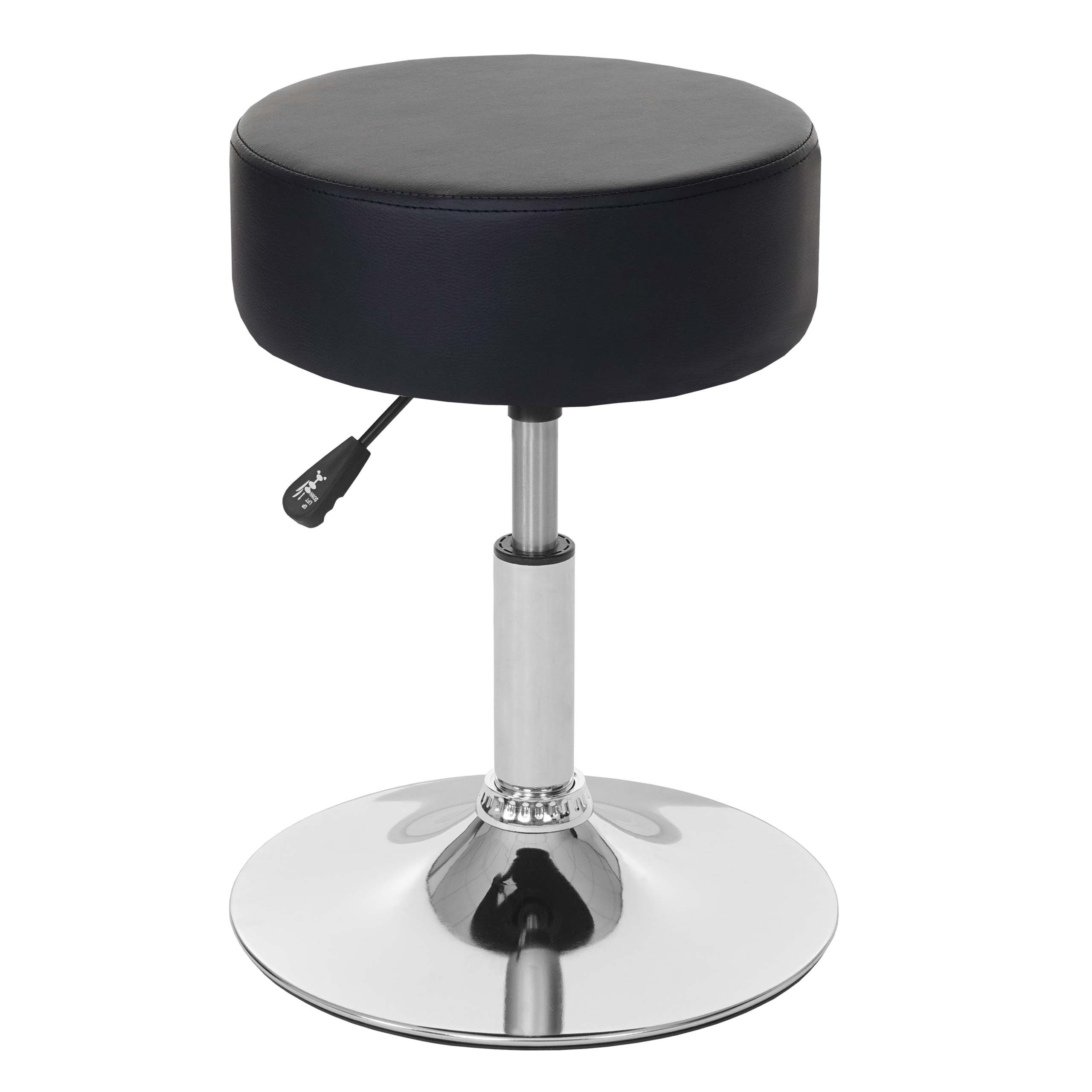 PROREGAL® Drehhocker Hocker höhenverstellbar und drehbar (1 St), 360° drehbar & stufenlos höhenverstellbarer Sitzhocker Schminkhocker