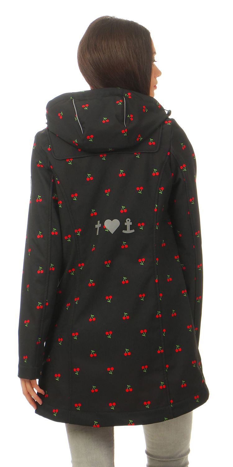 Blutsgeschwister Softshelljacke Blutsgeschwister Wild Weather Long Damen Jacke Mantel