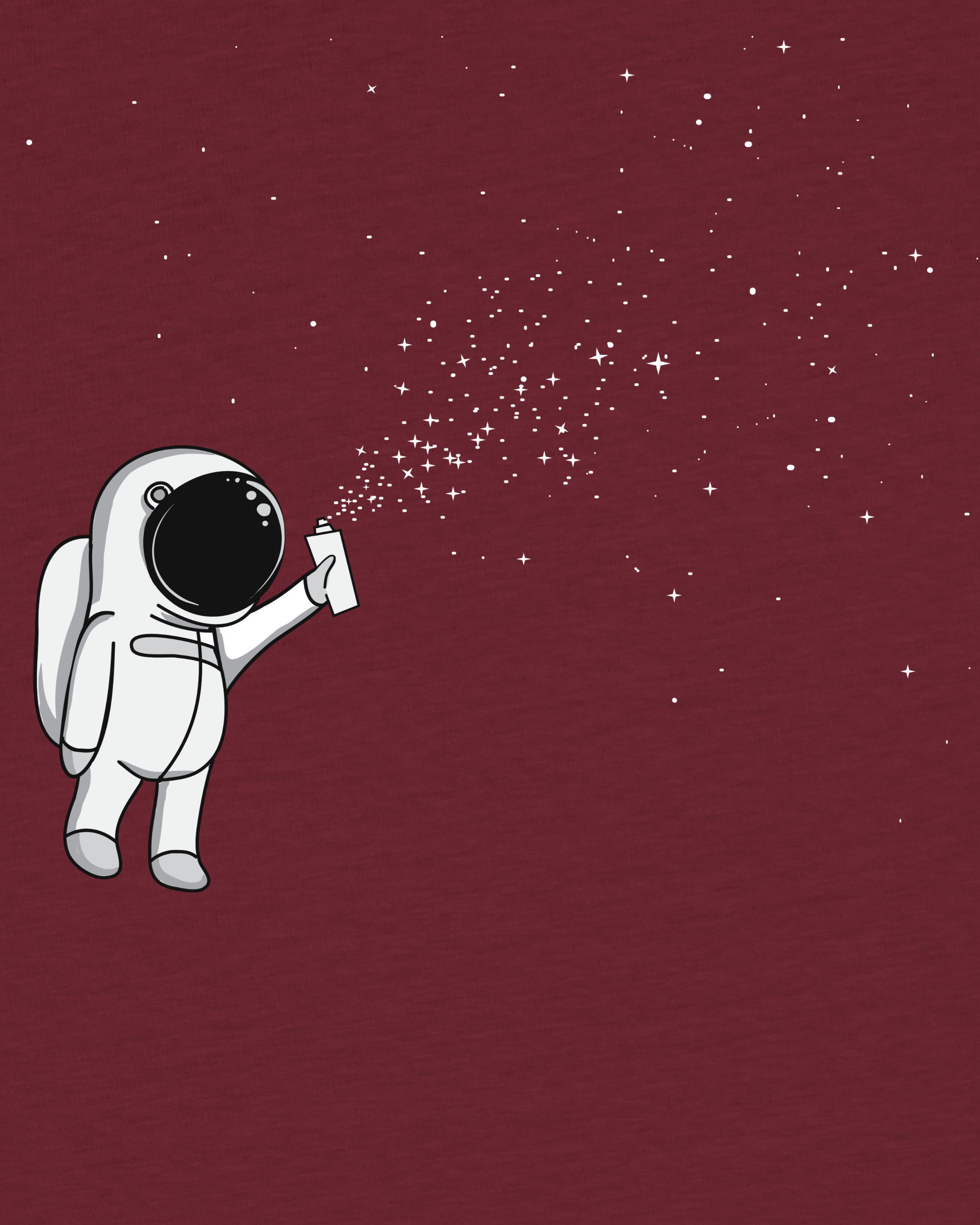 wat? Apparel T-Shirt Spray the universe