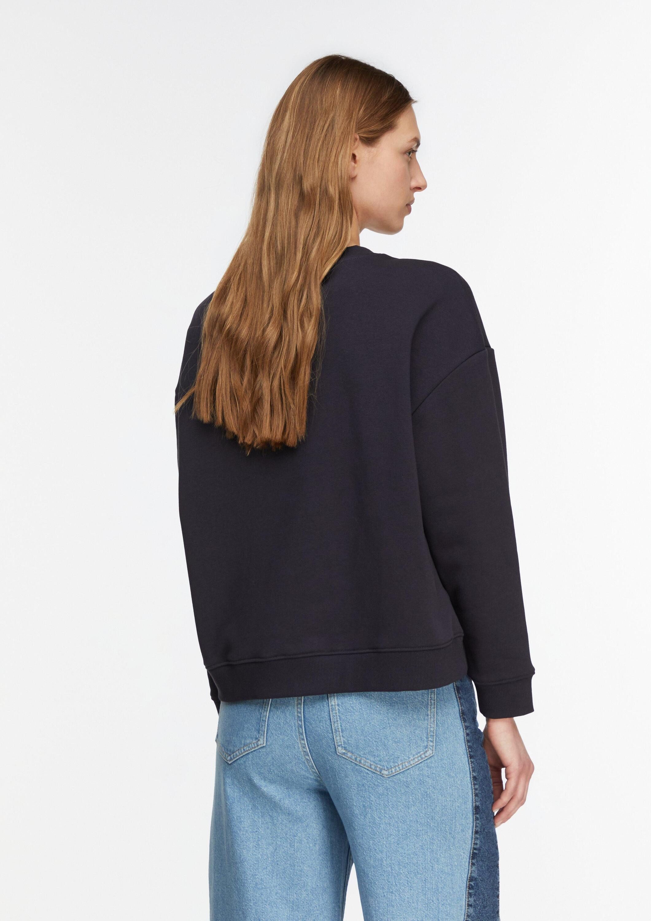 comma Sweatshirt Sweatshirt Sweatshirt mit Blumenapplikation