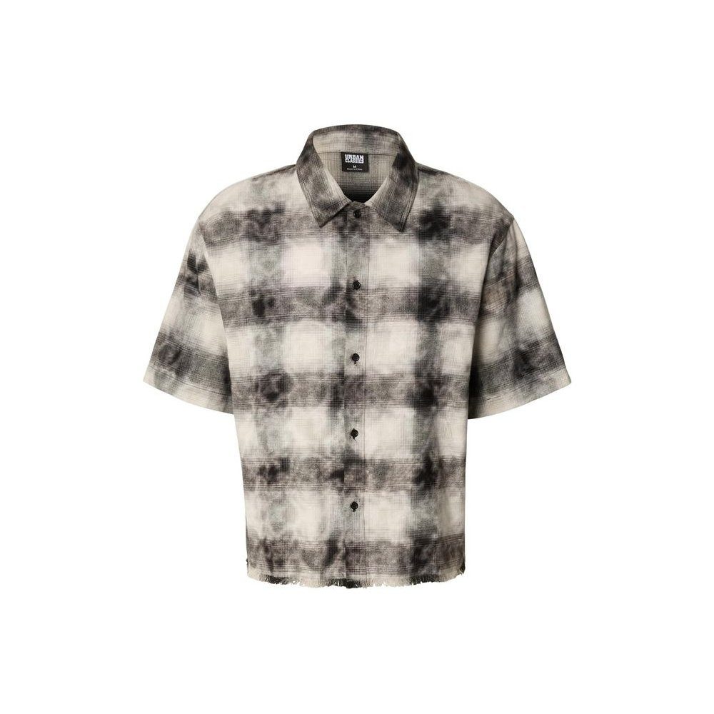 URBAN CLASSICS Langarmhemd Washed Boxy Short Sleeve Flannel Shirt