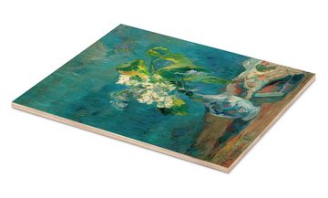 Posterlounge Holzbild Paul Gauguin, Lilien, Malerei