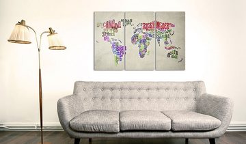 Artgeist Pinnwand Colorful Countries [Cork Map]