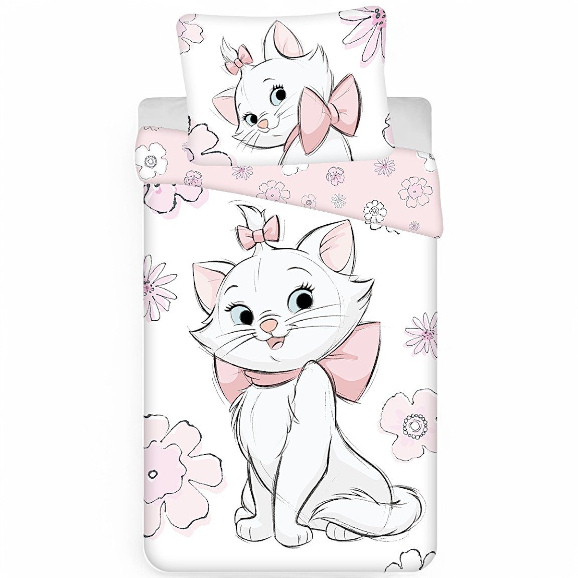 Disney Bettwäsche Aristocats Marie & Blumen, günstig online kaufen