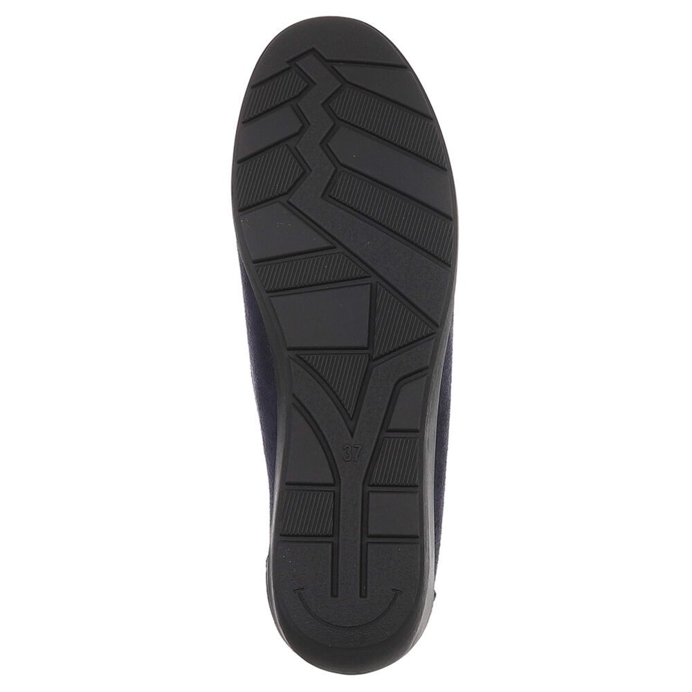 Ital-Design Damen Loafer Slip-On mit Keilsohle in Veloursoptik Slipper (91849446) Keilabsatz/Wedge Mokassins in Schwarz – Bild 3 von 5