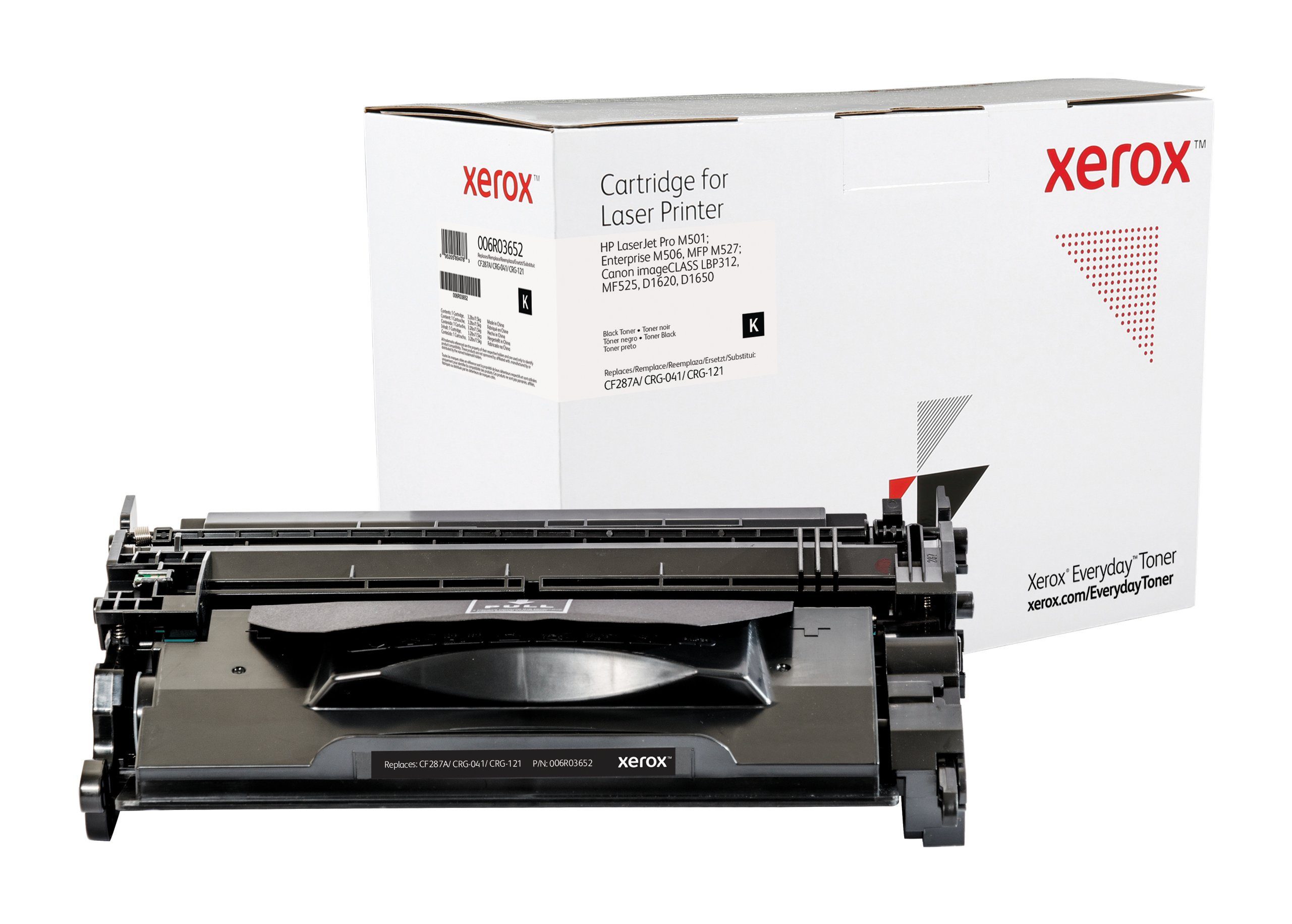Xerox Tonerpatrone Everyday Schwarz Toner kompatibel mit HP 87A (CF287A/CRG-041/ CRG-121)