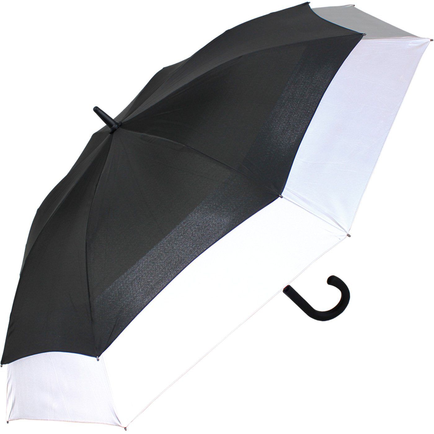 mit reflektierend Automatik, expandierender XXL to schwarz-reflektierend iX-brella Schirm - Move Langregenschirm