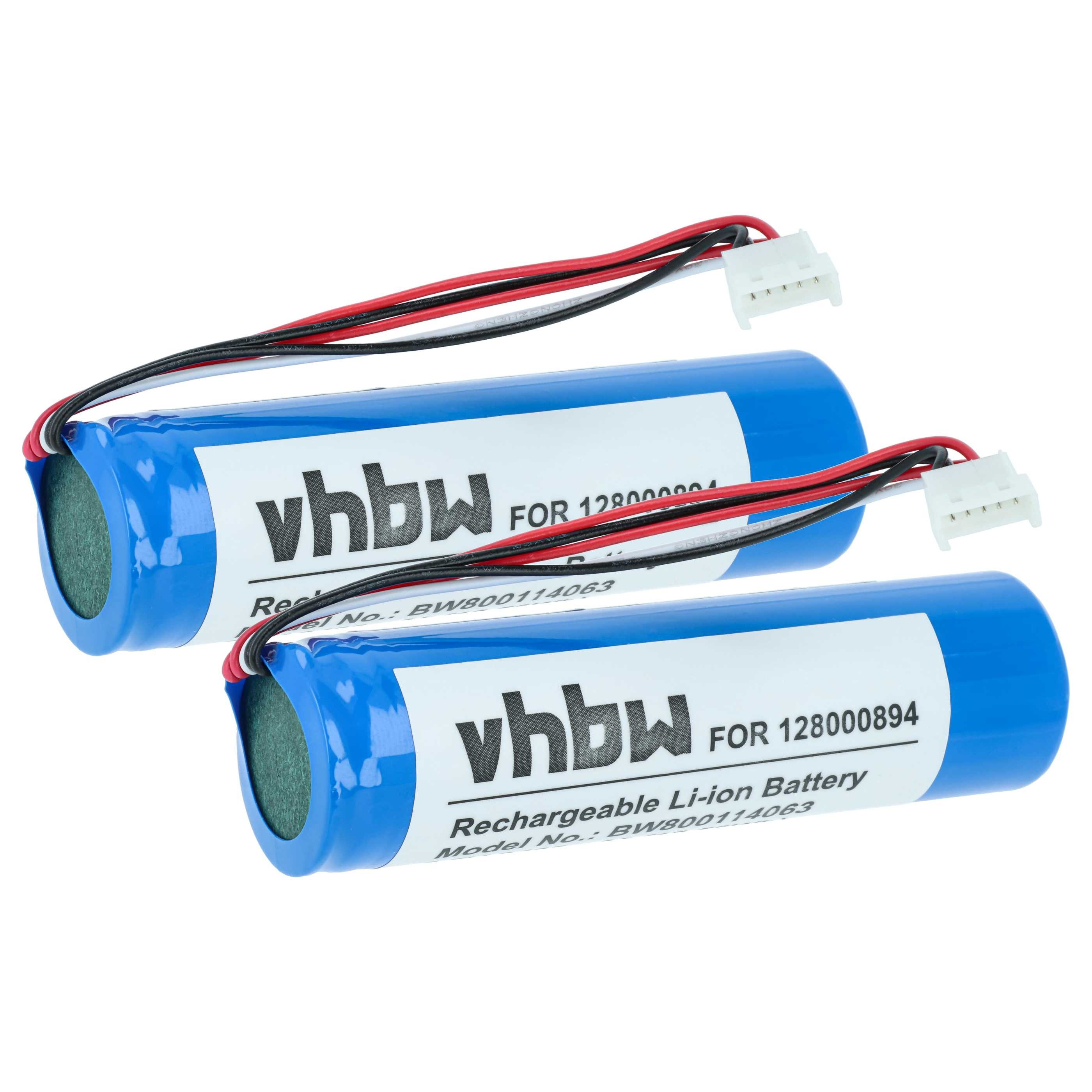 vhbw Ersatz für 128000894, RBP-GM40 für Medizin / Barcode Scanner (3400 mAh Akku Akku Li-Ion 3400 mAh (3,7 V, 2 St), Leistungsfähige Austausch-Akkus für POS-Gerät, Wiederaufladbar, Jede