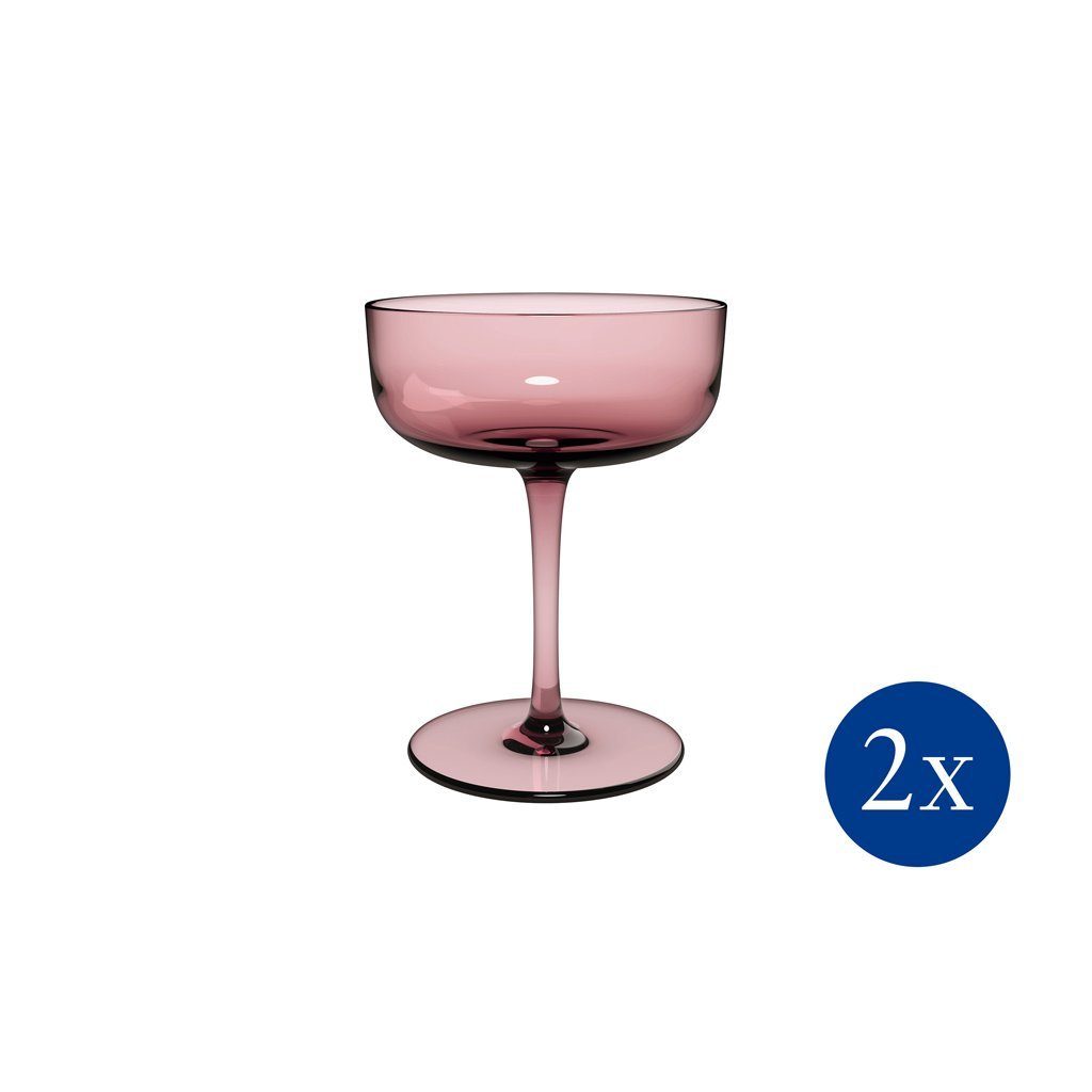 like. by Villeroy & Boch Sektglas Like Grape Sektschale / Dessertschale, Set 2tlg, Glas