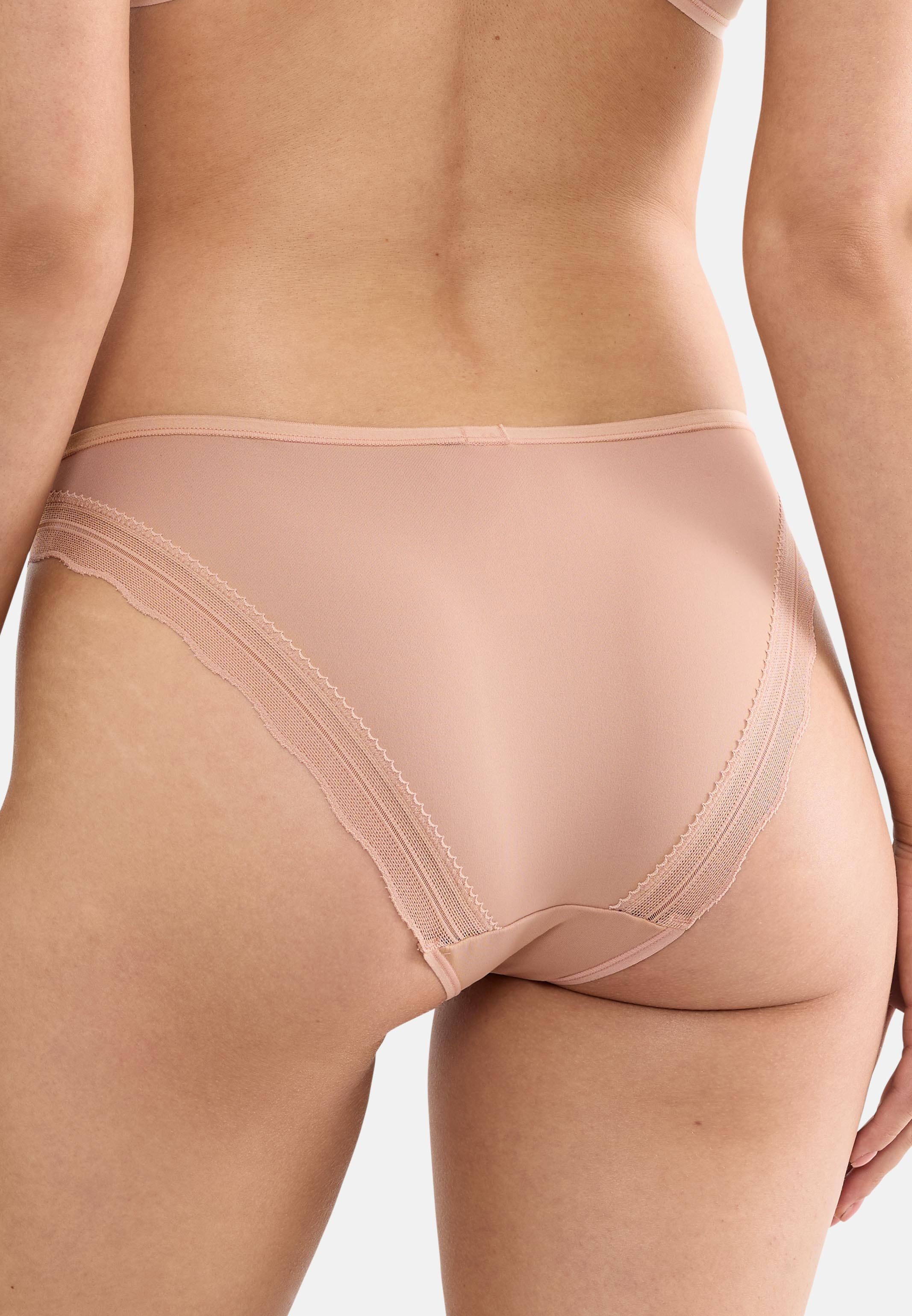 sloggi Taillenslip 4er Pack Go Blush (Spar-Set, 4-St) Taillen Slip - Atmungsaktiv - Feminine Spitze mit Bogenkante