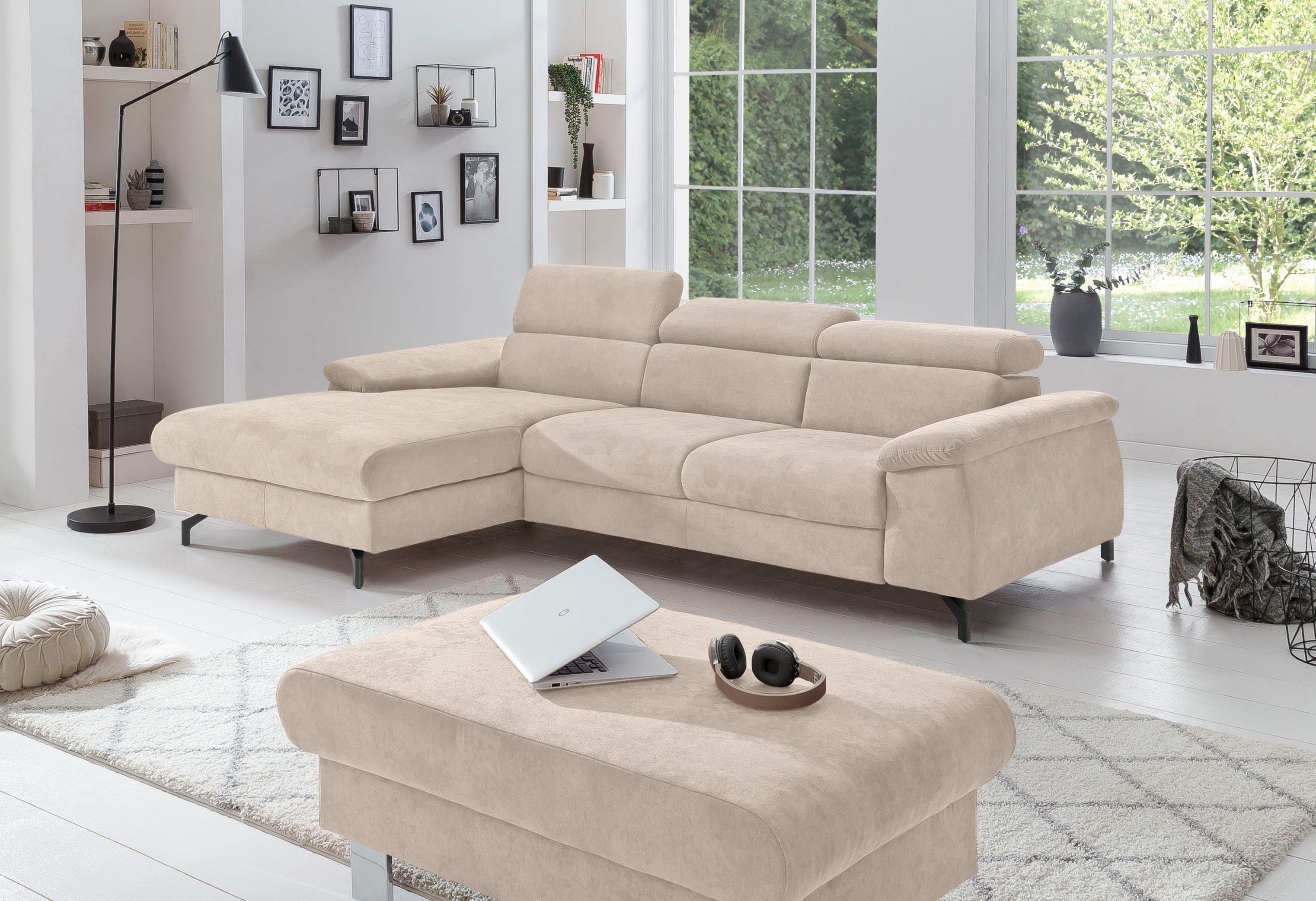COTTA Polstergarnitur Komaris L-Form, (Set), Set bestehend aus: Ecksofa mit günstig online kaufen